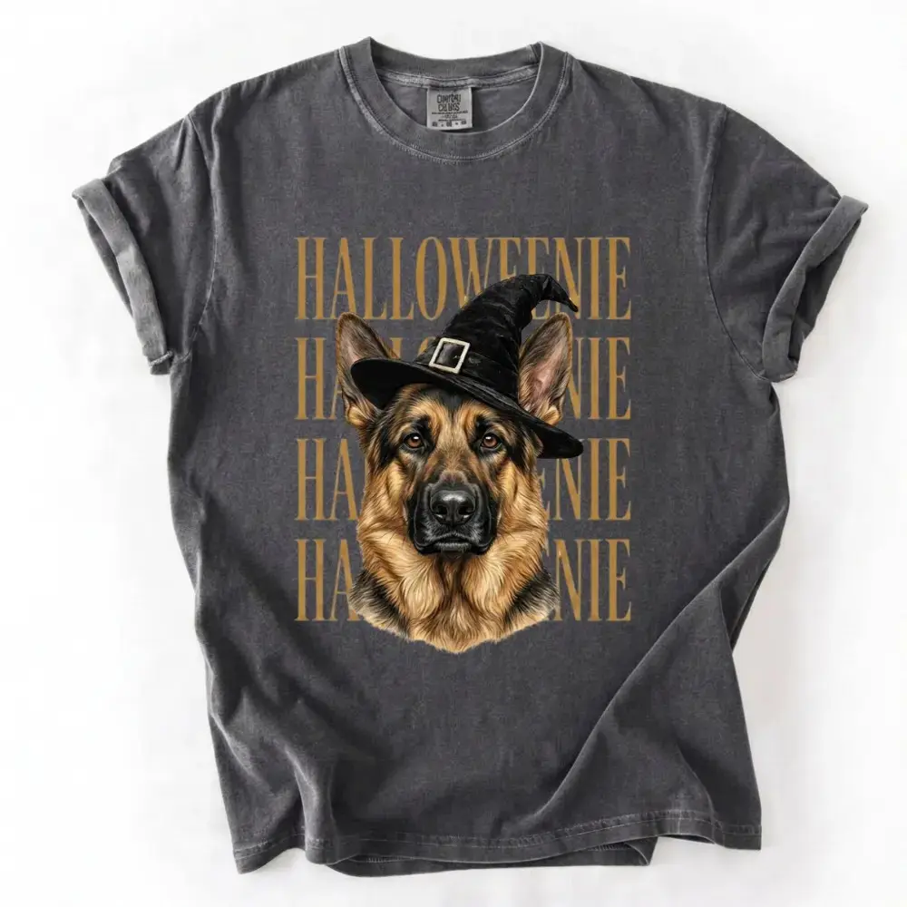Comfort Colors Pepper Dog Breeds Happy Halloweenie Shirt, Cute Funny Weenie Mom Gift Spooky Season Tshirt - photo 2
