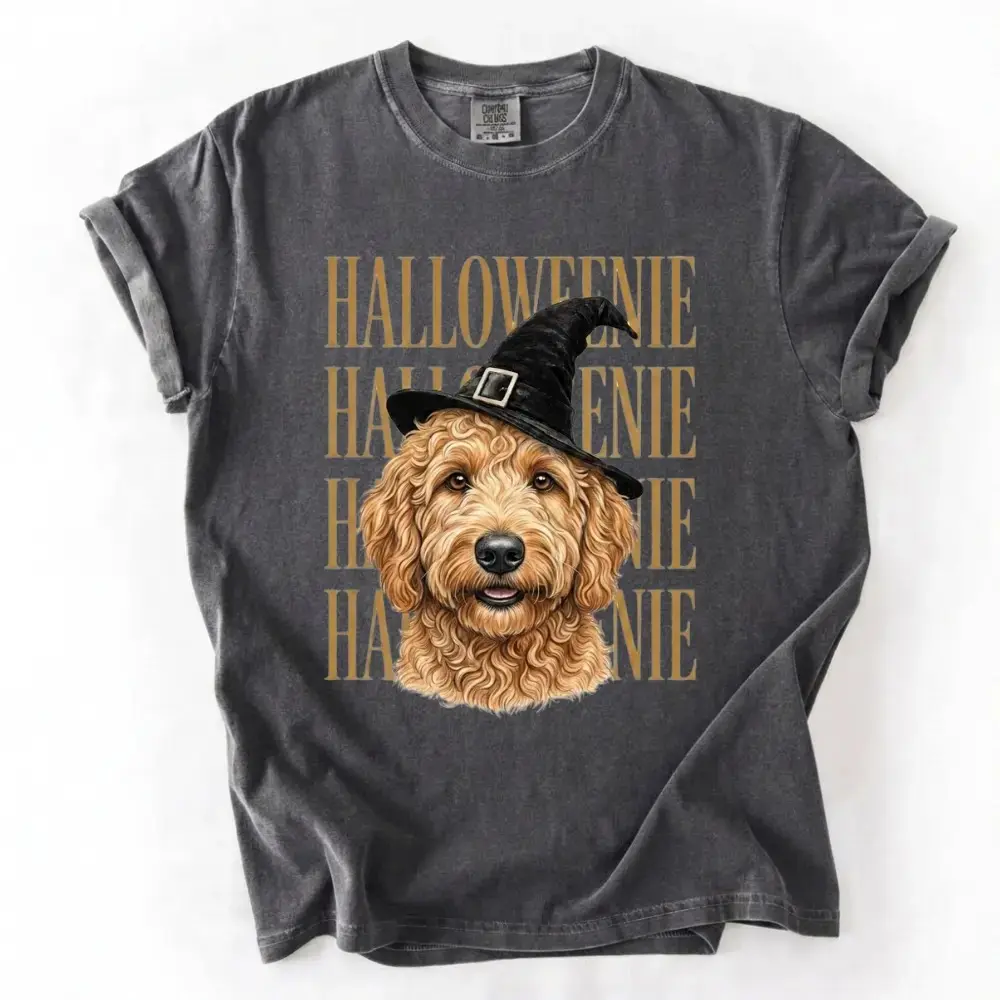 Comfort Colors Pepper Dog Breeds Happy Halloweenie Shirt, Cute Funny Weenie Mom Gift Spooky Season Tshirt - photo 3