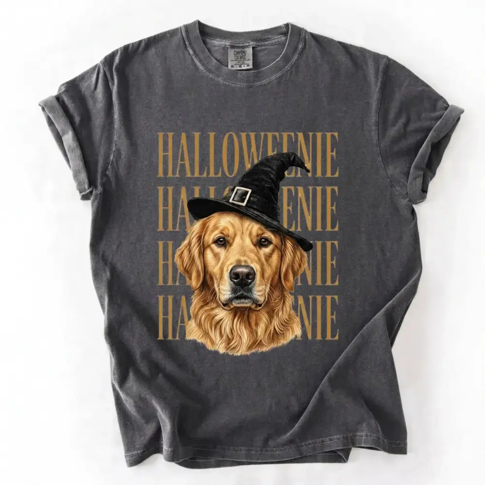 Comfort Colors Pepper Dog Breeds Happy Halloweenie Shirt, Cute Funny Weenie Mom Gift Spooky Season Tshirt - photo 4