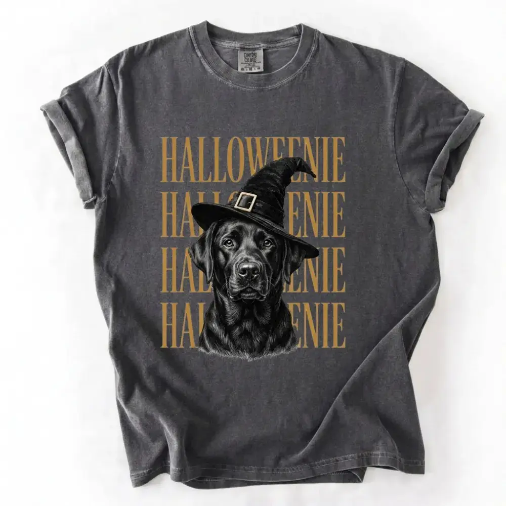 Comfort Colors Pepper Dog Breeds Happy Halloweenie Shirt, Cute Funny Weenie Mom Gift Spooky Season Tshirt - photo 5