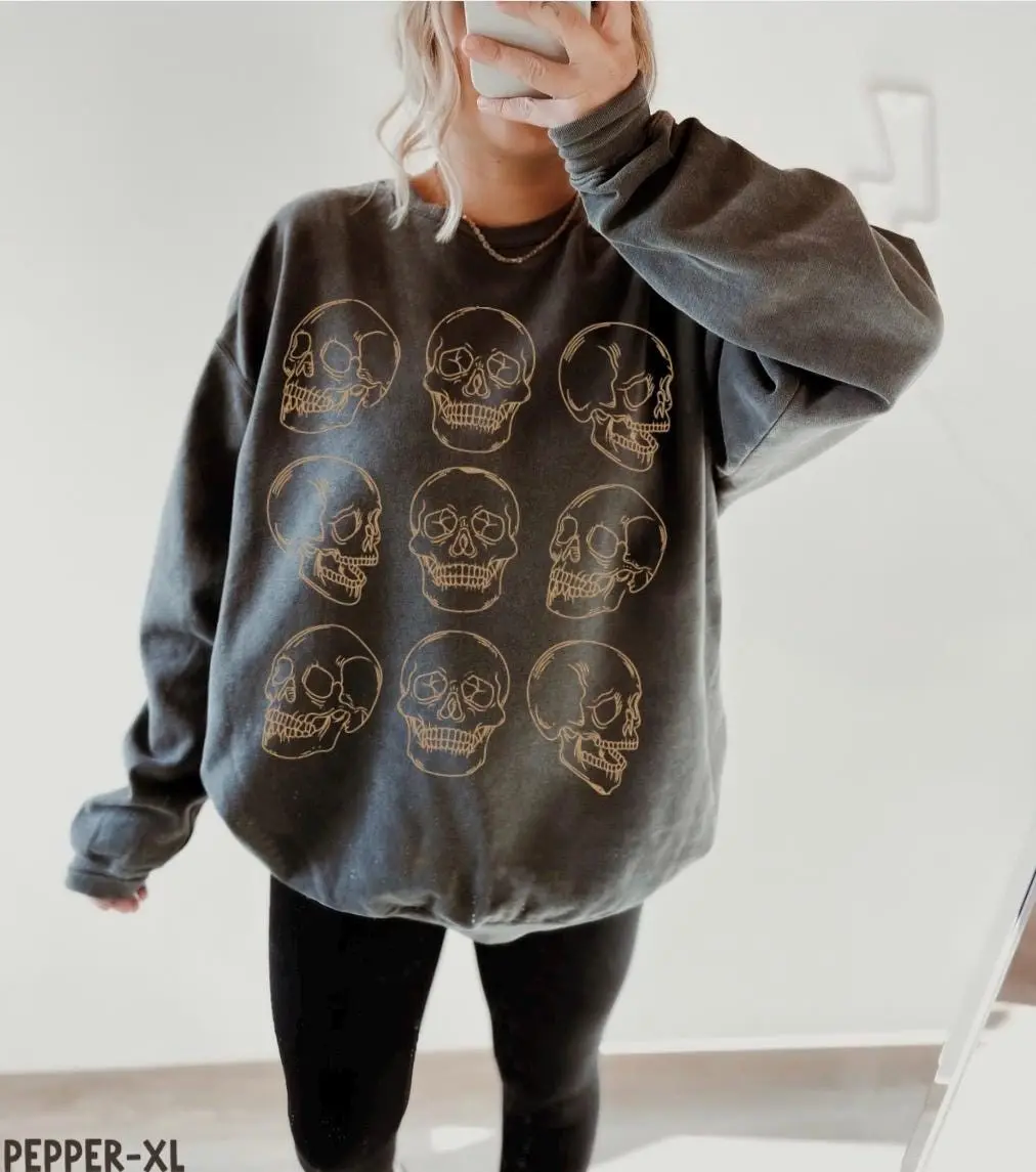 Comfort Colors Pumpkin Jack O Lantern Sweatshirt, Halloween Trick Or Treat Spooky Season Fall Sweater - photo 1