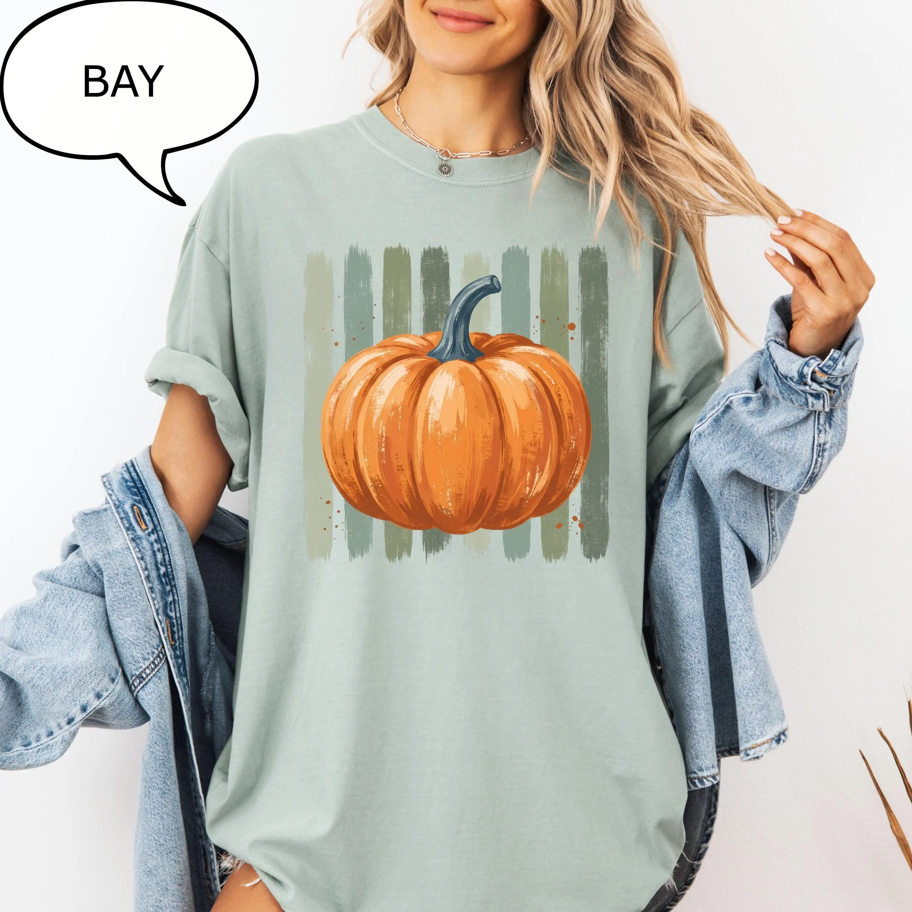 Comfort Colors Retro Pumpkin T-Shirt, Fall Season Graphic Tee, Cozy Autumn Gift for Women - photo 5