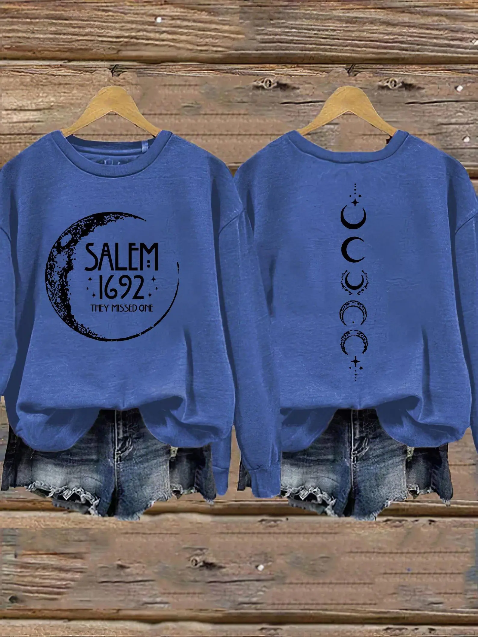 Comfort Colors Salem 1692 Halloween Sweatshirt, Funny Witchy Long-Sleeve Hoodie - photo 2