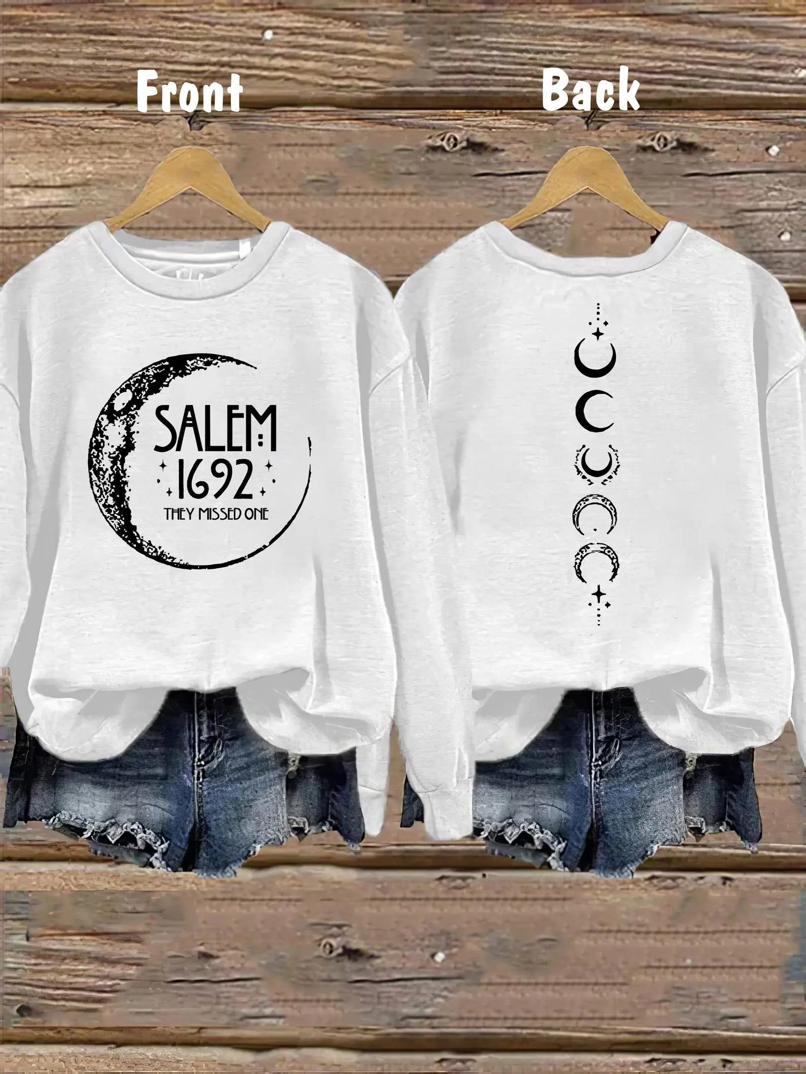 Comfort Colors Salem 1692 Halloween Sweatshirt, Funny Witchy Long-Sleeve Hoodie - photo 3