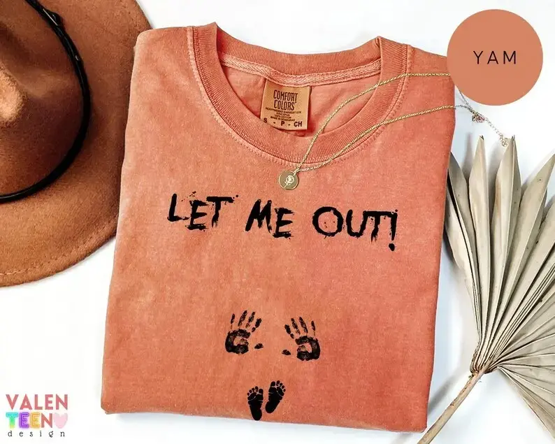 Comfort Colors Silly Goose Halloween Pregnancy Shirt, Fall Announcement Tee, Mom To Be Expecting Gift - photo 1