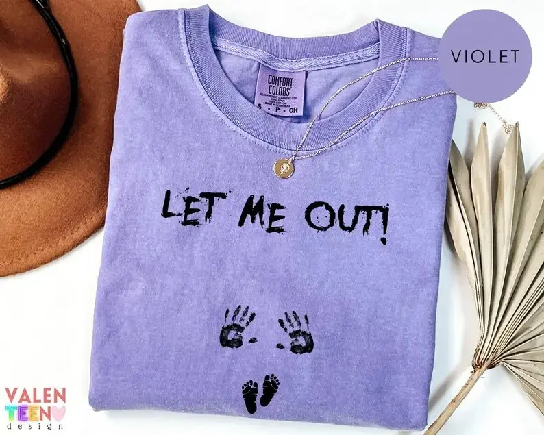 Comfort Colors Silly Goose Halloween Pregnancy Shirt, Fall Announcement Tee, Mom To Be Expecting Gift - photo 2
