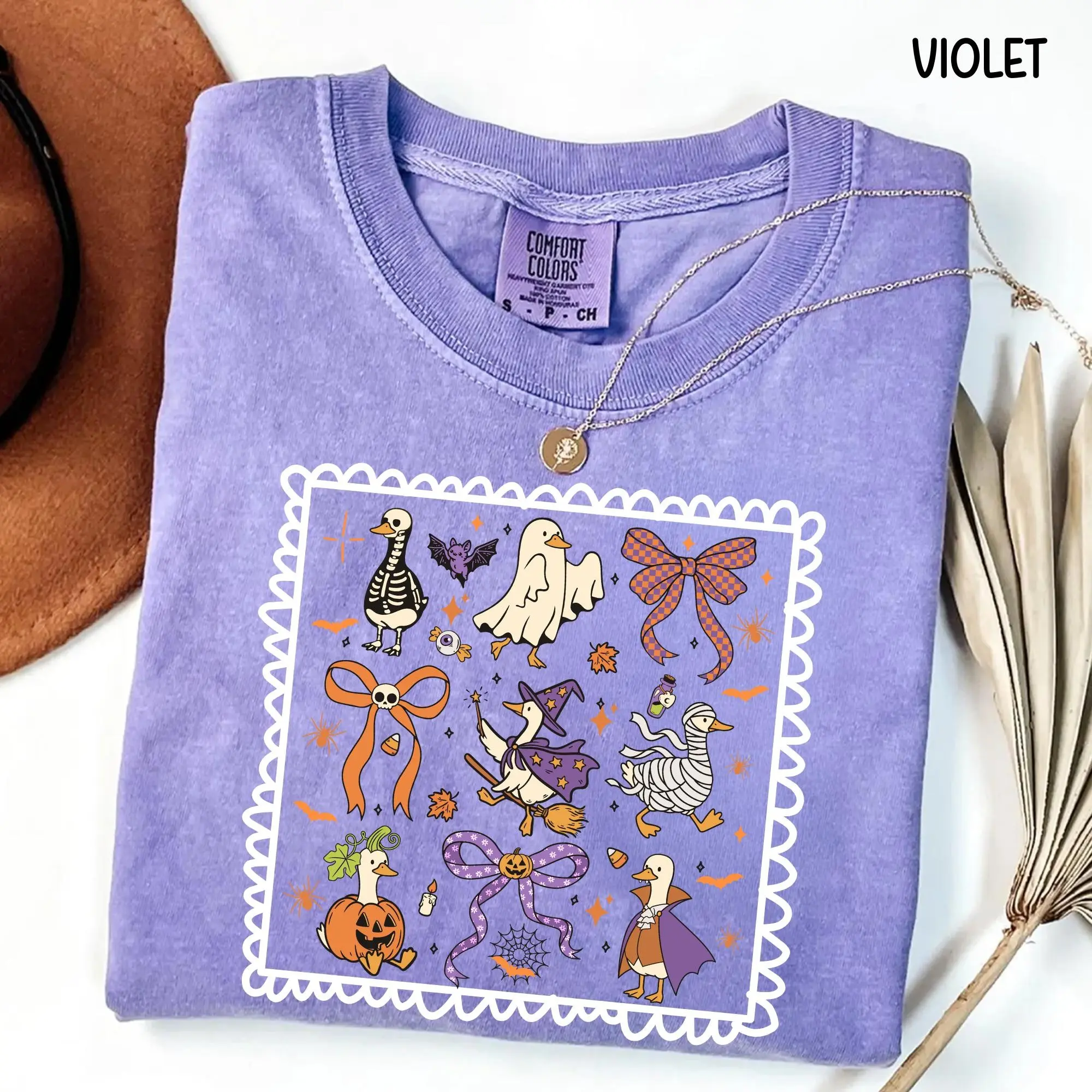 Comfort Colors Silly Goose Shirt, Funny Halloween Costume Tee, Trick Or Honk Spooky Fall Top for Bird Lovers - photo 2