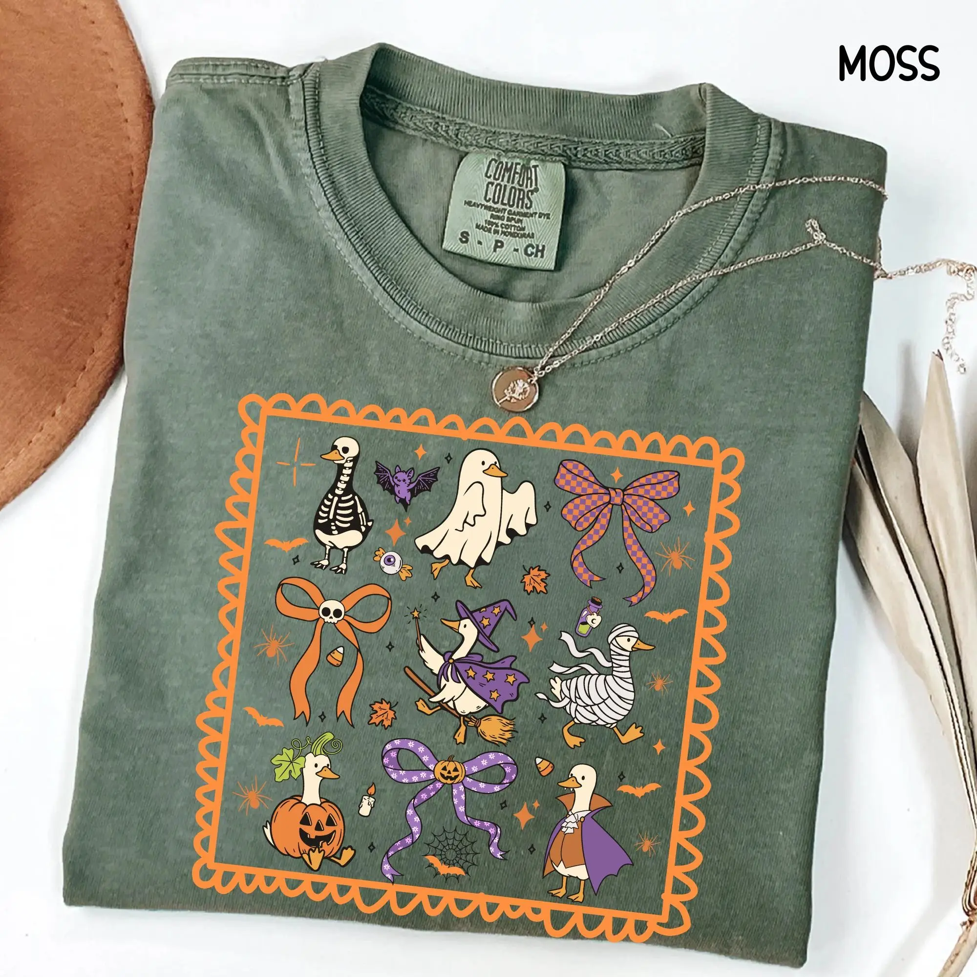 Comfort Colors Silly Goose Shirt, Funny Halloween Costume Tee, Trick Or Honk Spooky Fall Top for Bird Lovers - photo 3