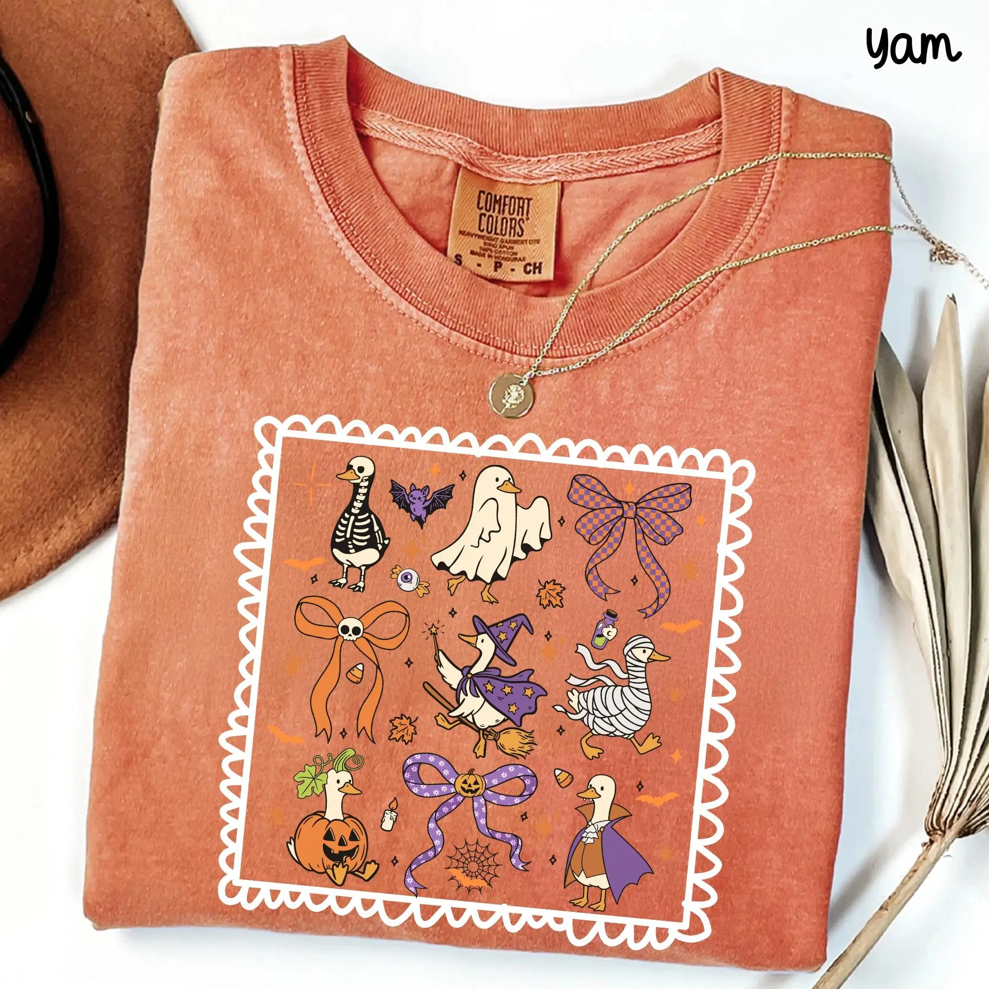 Comfort Colors Silly Goose Shirt, Funny Halloween Costume Tee, Trick Or Honk Spooky Fall Top for Bird Lovers - photo 4