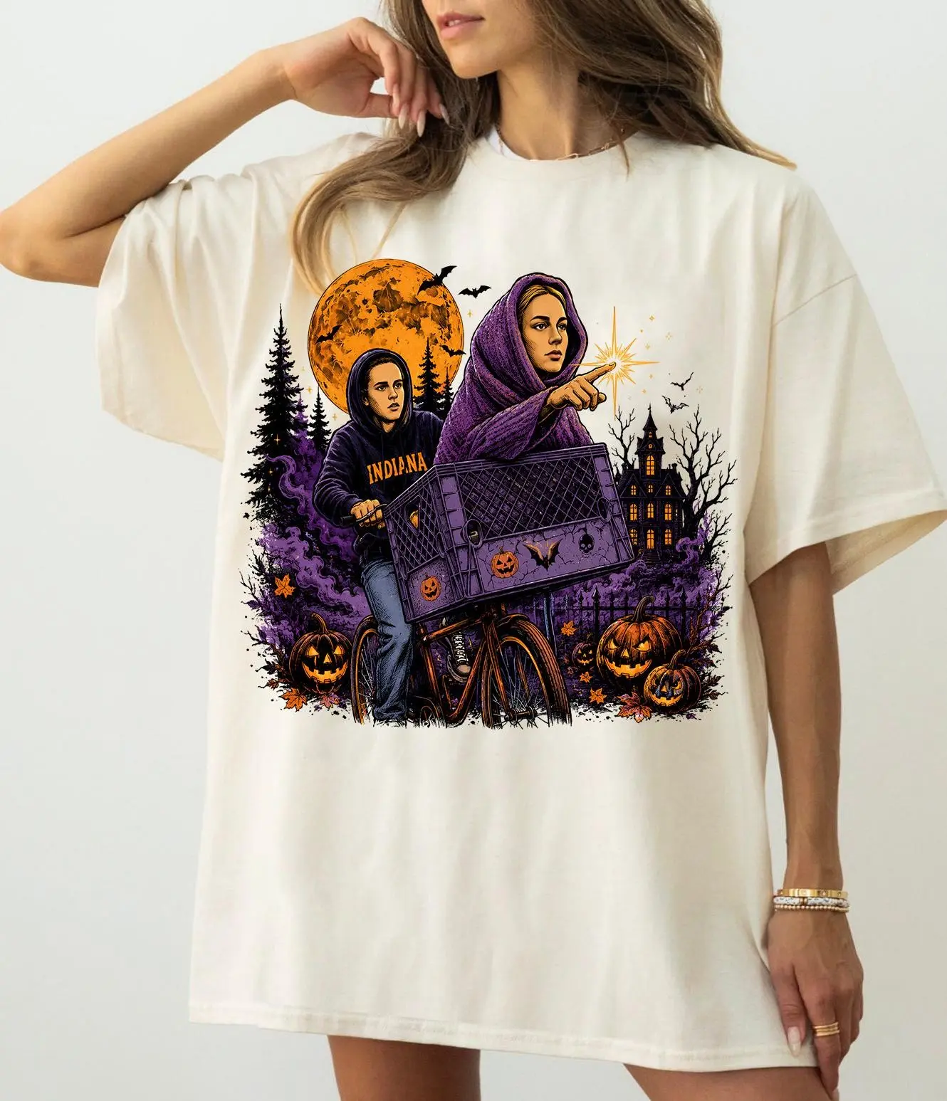 Comfort Colors Sophia Cunningham and Caitlin Clark Halloween Shirt, Vintage Basketball Retro Spooky Season Tee - photo 2