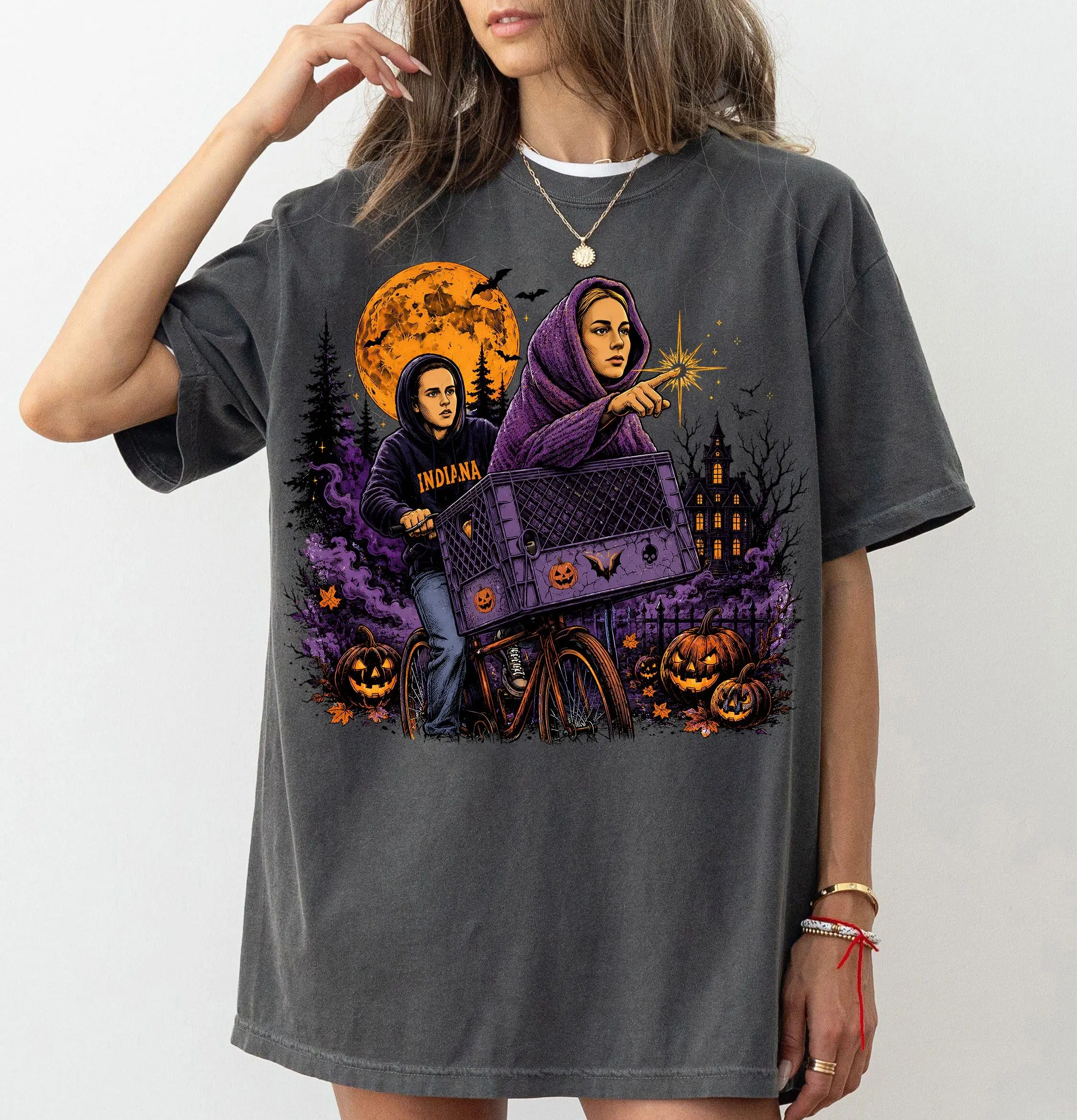 Comfort Colors Sophia Cunningham and Caitlin Clark Halloween Shirt, Vintage Basketball Retro Spooky Season Tee - photo 4