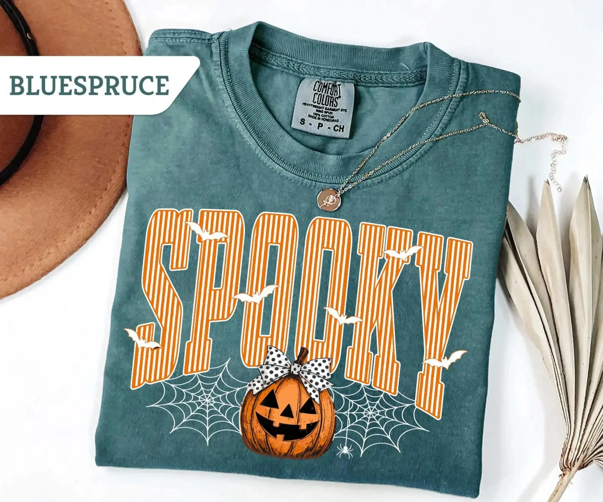 Comfort Colors Ghosts Halloween Shirt, Womens Party Tee, Cute Spooky Season Fall Graphic Trick or Treat Top