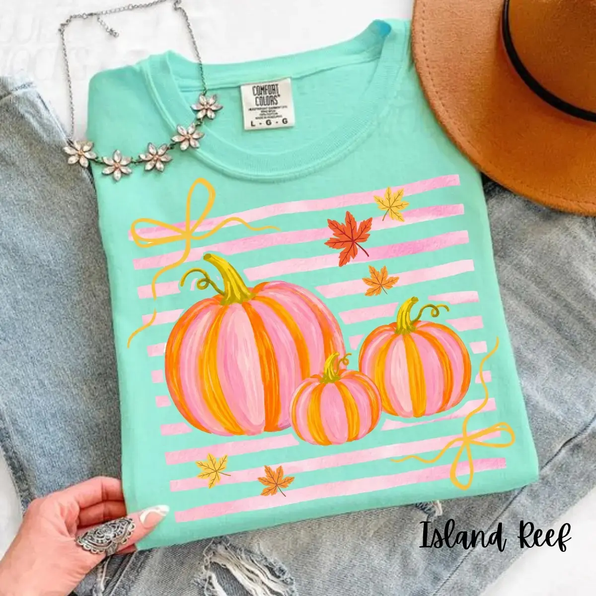 Comfort Colors Striped Pumpkin Shirt, Coquette Girly Pink Summerween Halloween Fall Sublimation Tee - photo 5