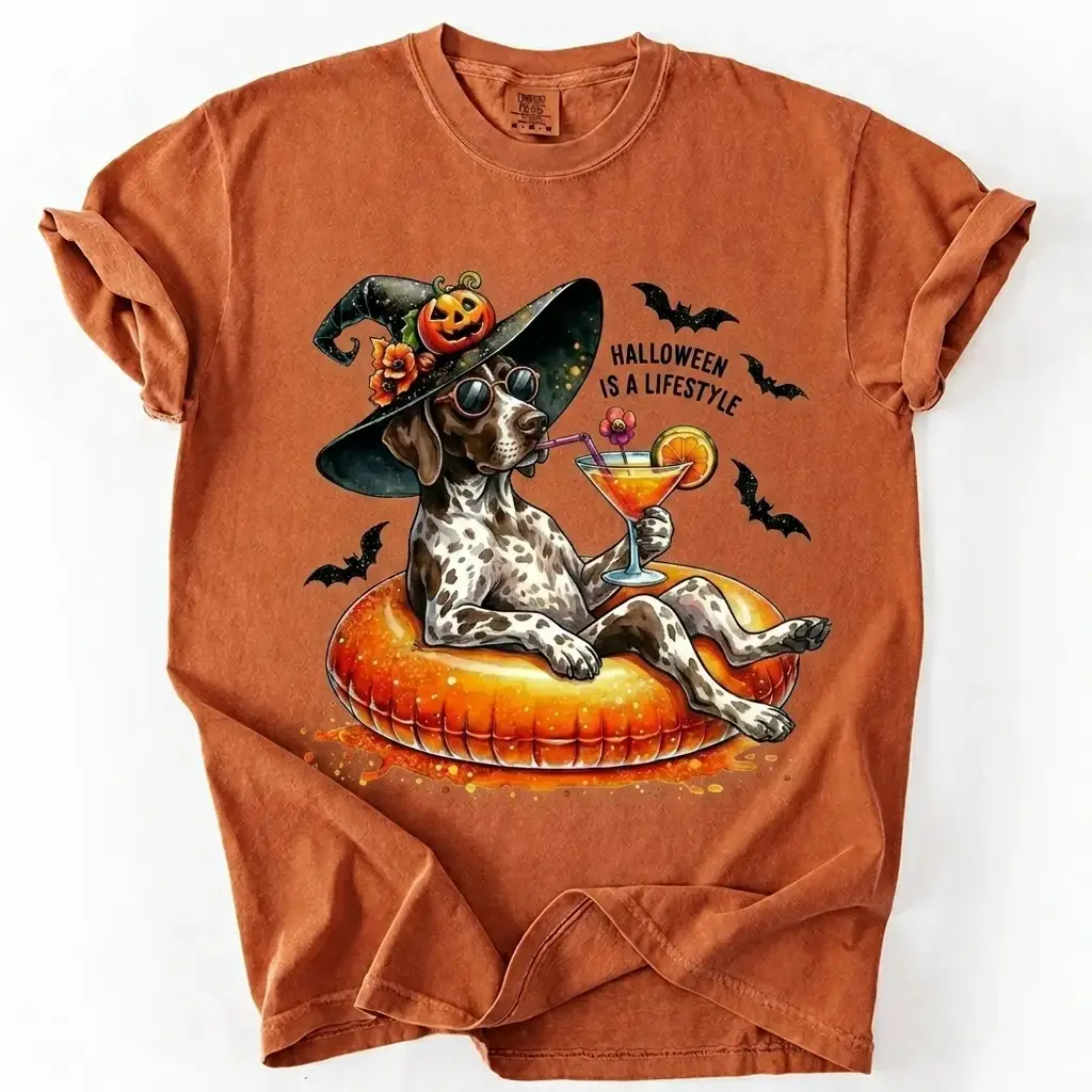 Comfort Colors Yam Color 50+ Dog Breeds Halloween Is A Lifestyle Shirt, Funny Graphic Tee - photo 4