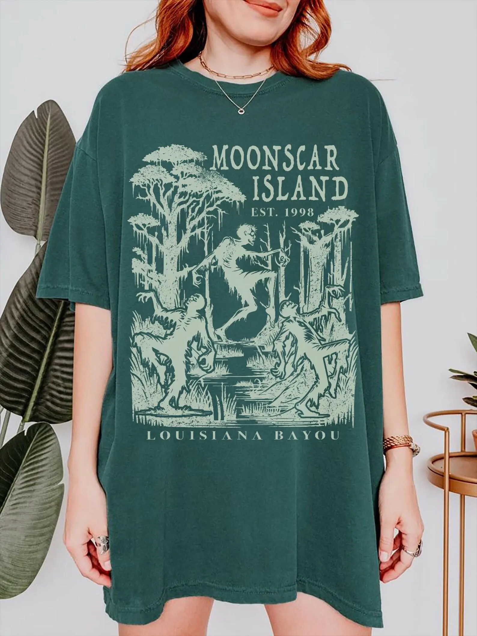 Comfort Colors Retro Zombie Island Cartoon Movie Tee, 90s Nostalgia Vintage Halloween Gift Shirt - photo 4