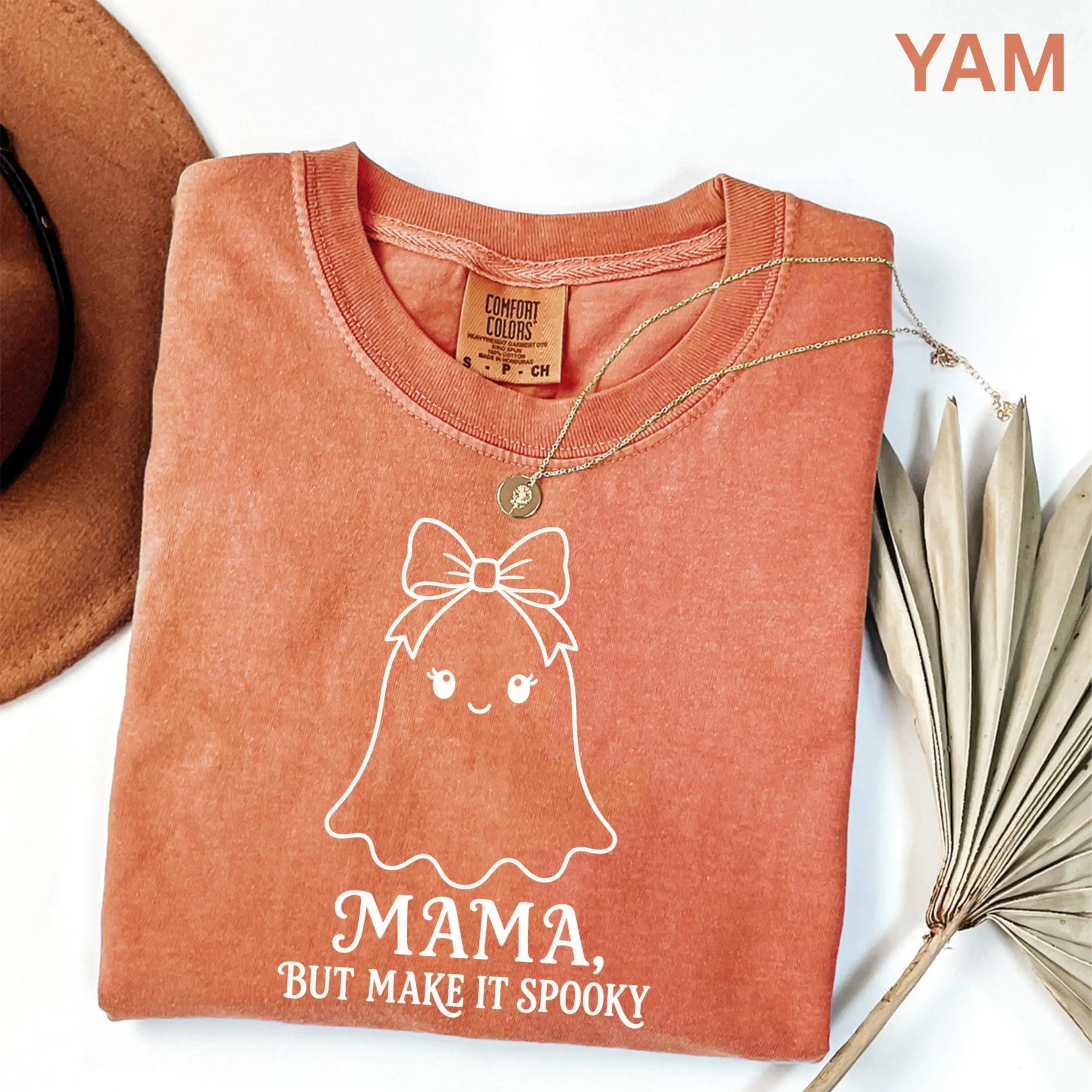 Comfort Colors Coquette Halloween Mama Shirt, Cute Bow Aesthetic Spooky Mom Fall Gift Tee