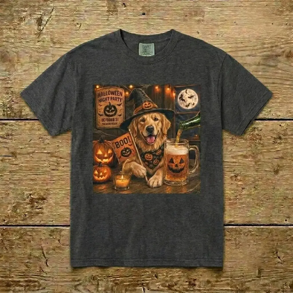 Custom Witch Dog Mom Halloween T-Shirt, Funny Cute Summerween Drinking Party Short Sleeve Tee for Women - photo 3