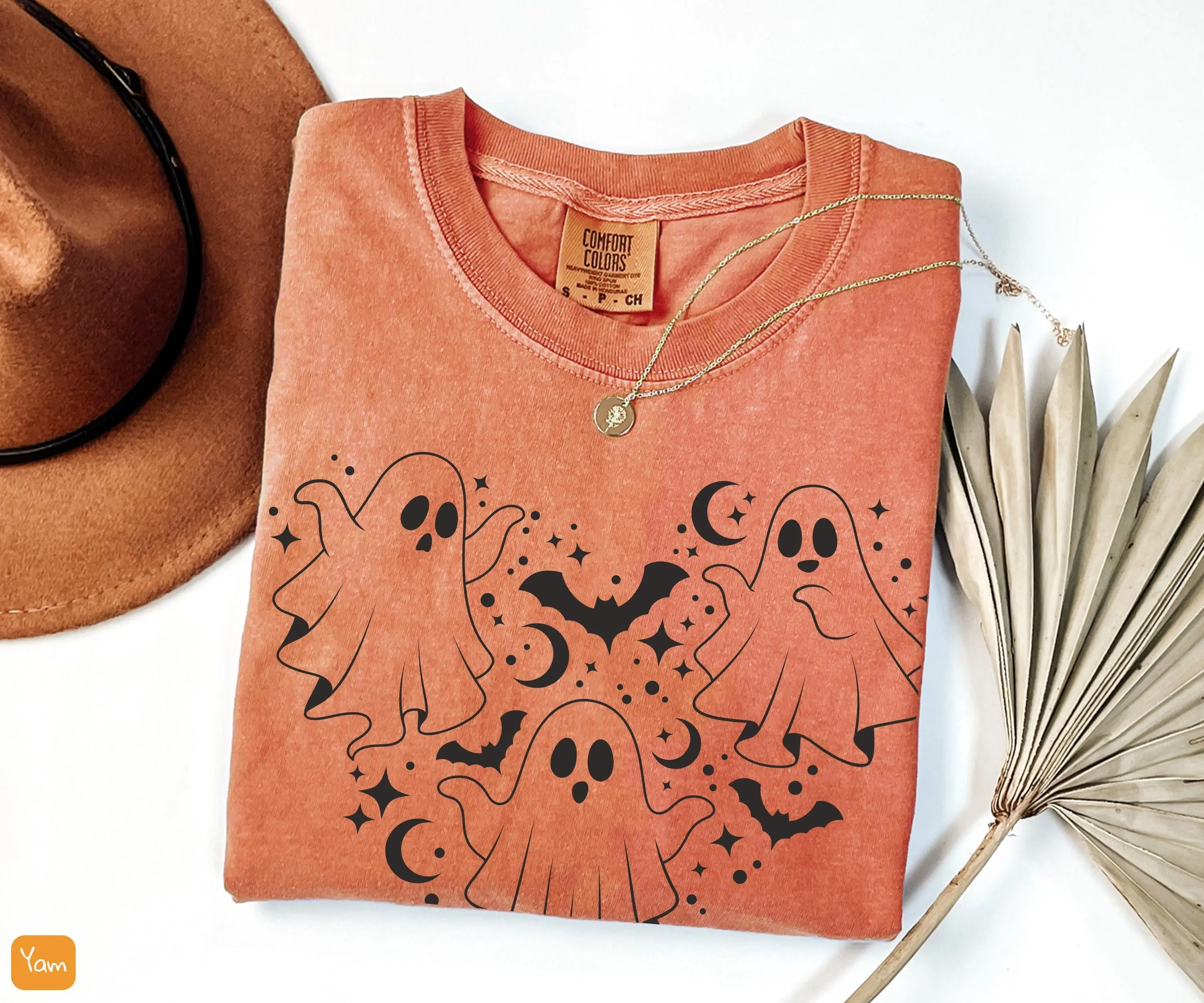 Cute Ghost Heart Halloween Comfort Colors Shirt or Sweatshirt - photo 4