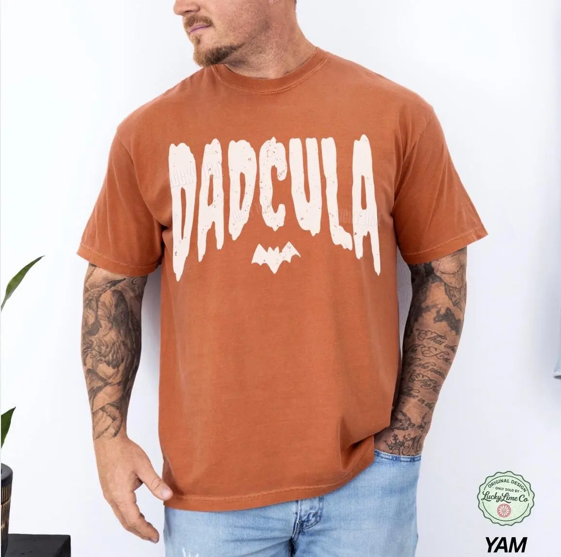 Comfort Colors Dadcula Shirt, Funny Dad Halloween Costume Tee, Family Matching Gift For Men - photo 4