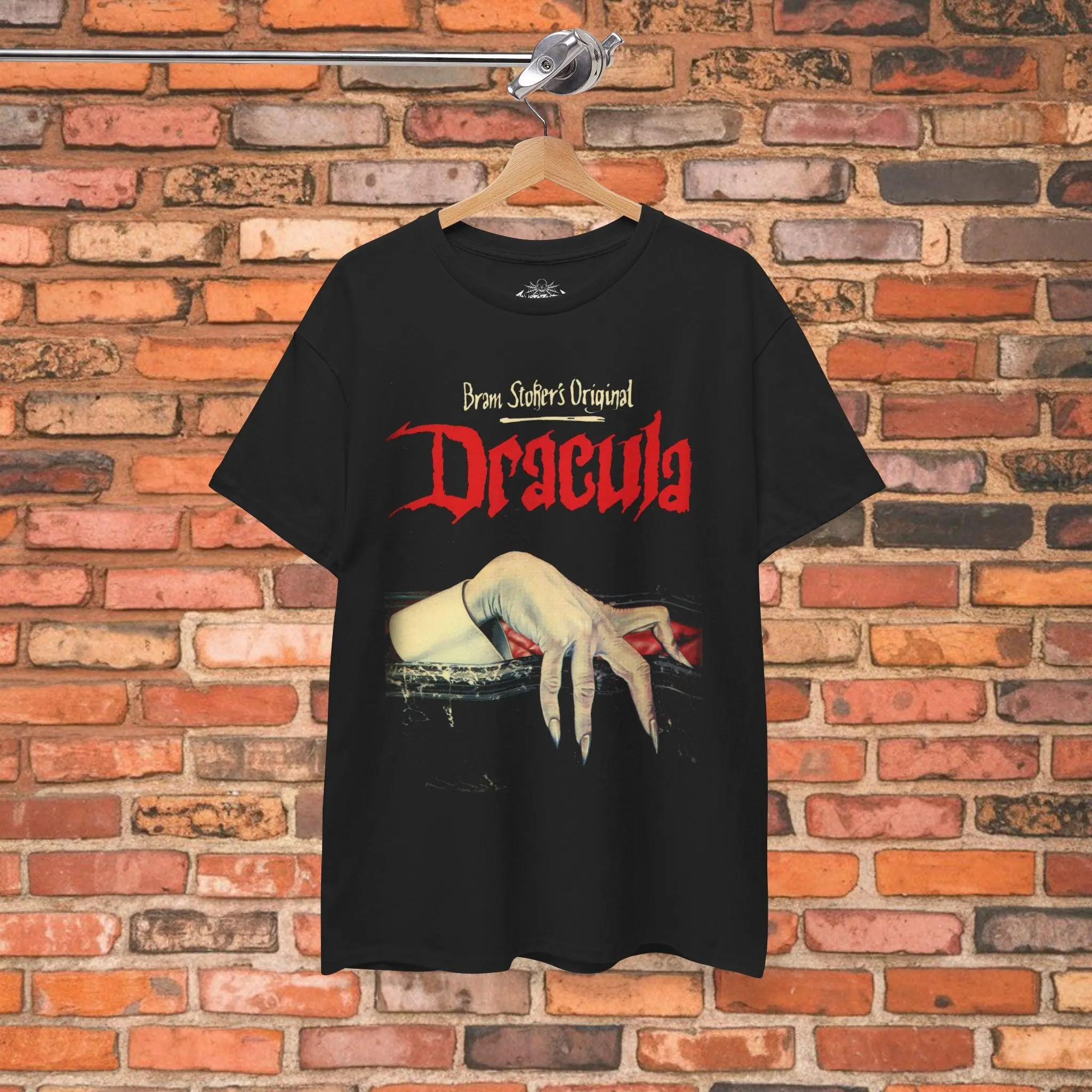 Dracula Vampire Hoodie, Bram Stoker Horror Goth Halloween Graphic Long Sleeve Top, Unisex Ladies Kids Gift - photo 3