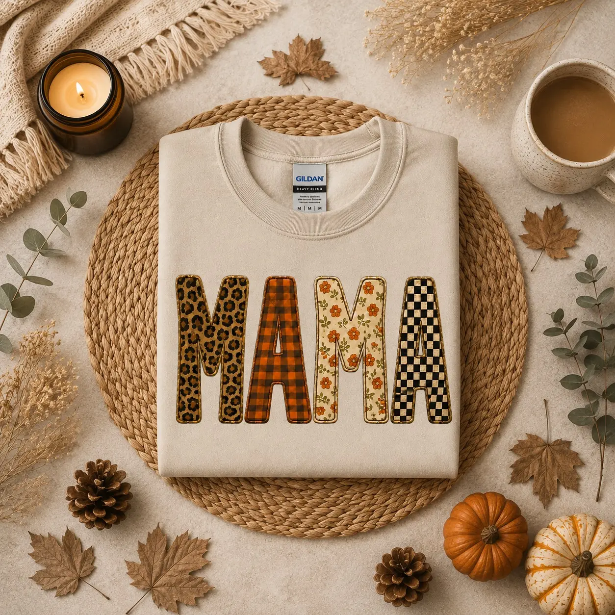 Fall Mama Sweatshirt, Coquette Pumpkin Season Mom Crewneck, Cute Thanksgiving Halloween Gifts For Her - photo 2