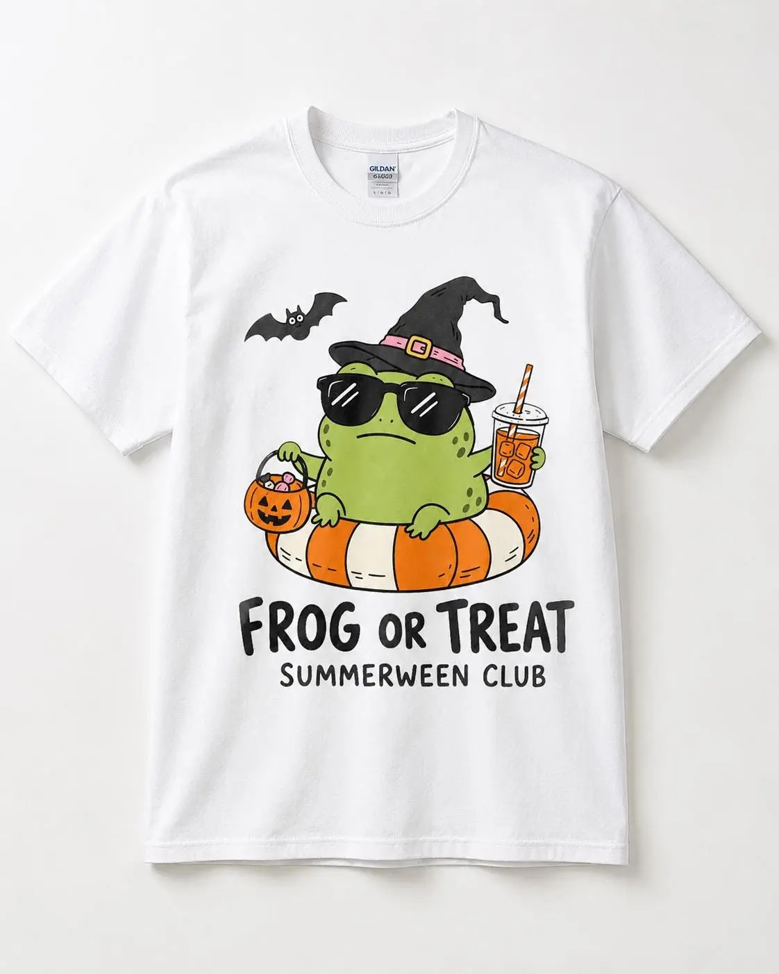 Frog Or Treat Summerween Club Shirt, Funny Cottagecore Toad Graphic Tee, Fall Halloween Lover Gift for Women - photo 2