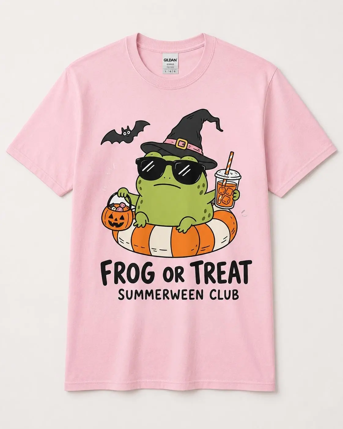 Frog Or Treat Summerween Club Shirt, Funny Cottagecore Toad Graphic Tee, Fall Halloween Lover Gift for Women - photo 4
