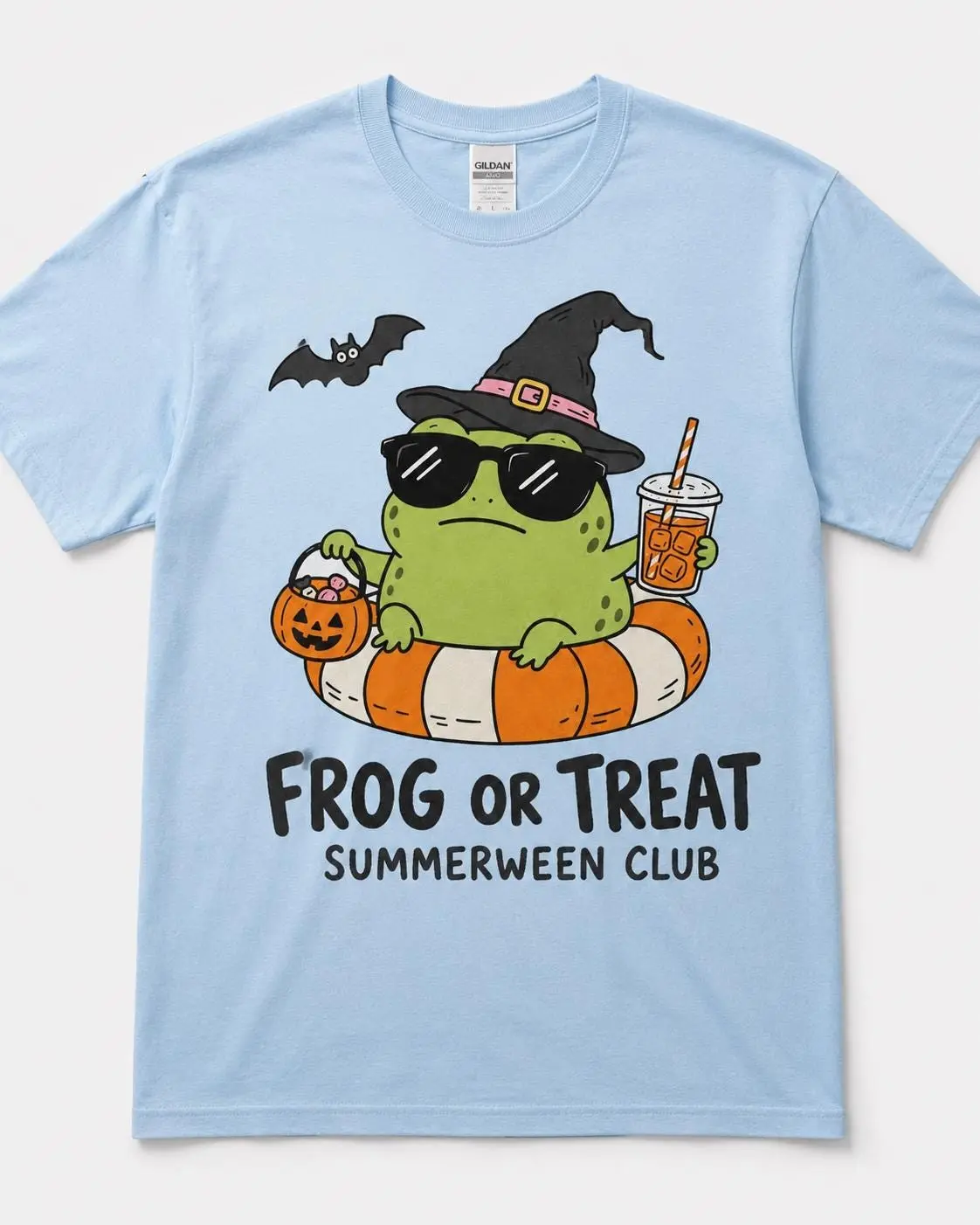 Frog Or Treat Summerween Club Shirt, Funny Cottagecore Toad Graphic Tee, Fall Halloween Lover Gift for Women - photo 5