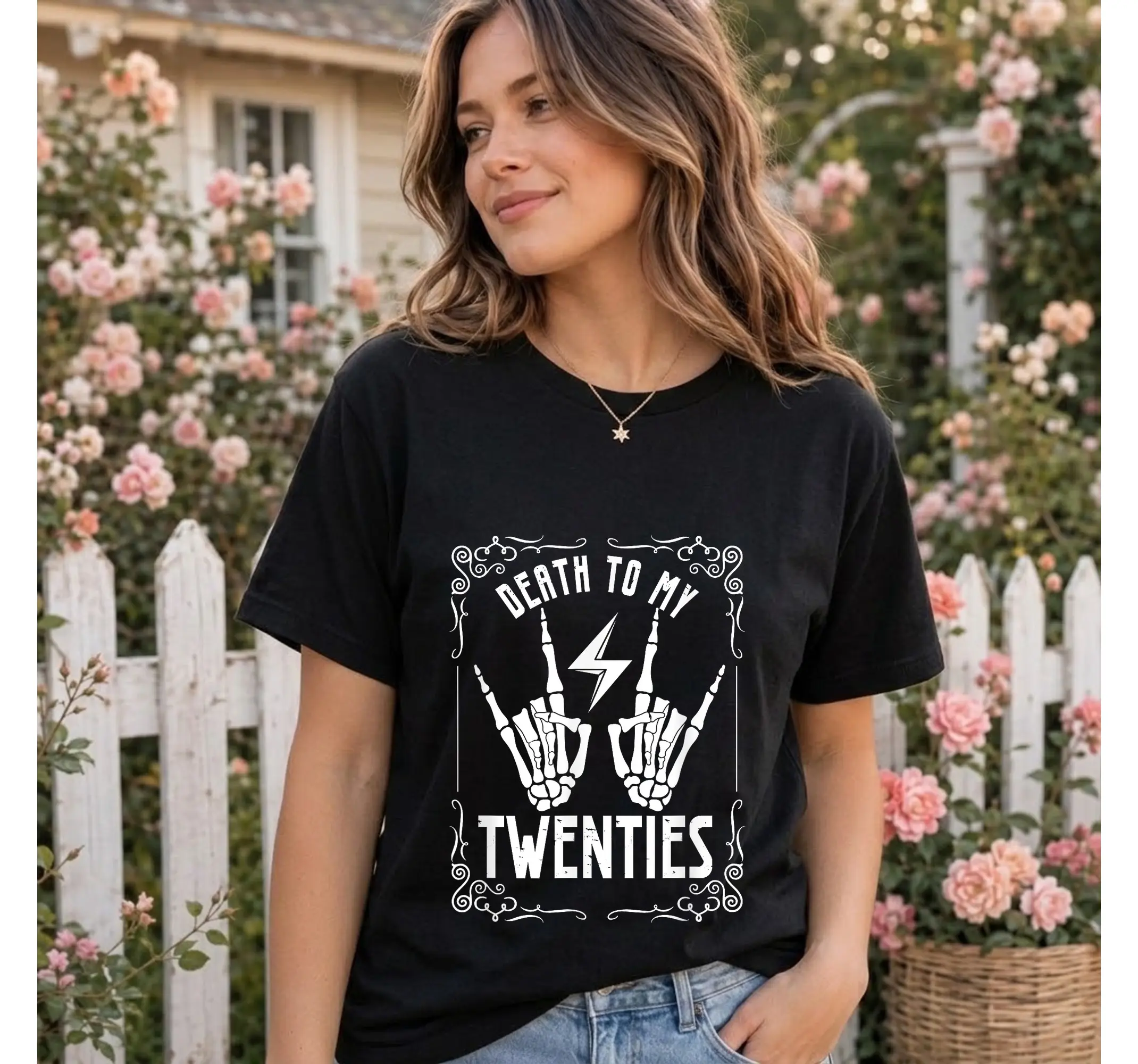 Funny 30th Birthday Shirt, RIP 20s Skeleton Dirty Thirty Unisex Graphic Tee Gift