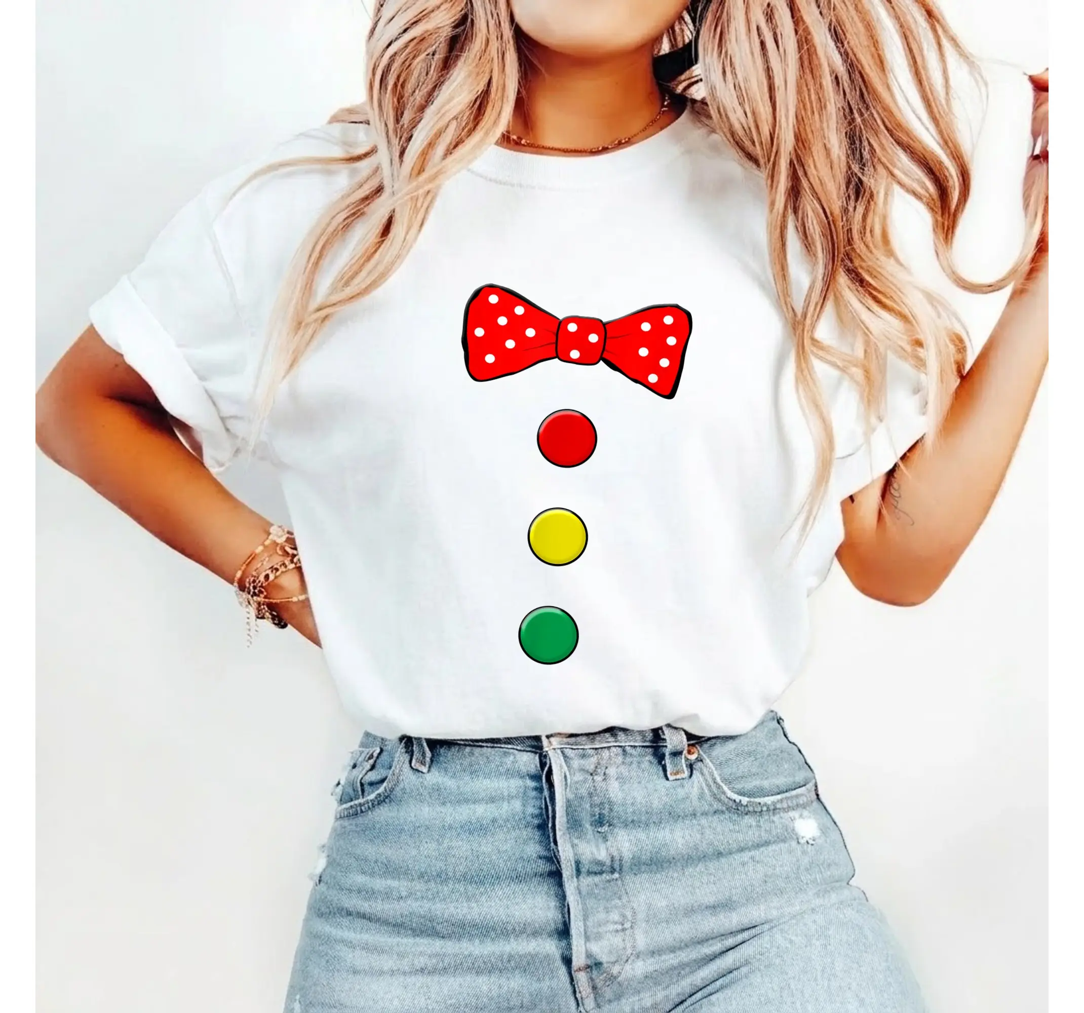 Funny Circus Clown Halloween Costume Tee, Matching Family Graphic T-Shirt