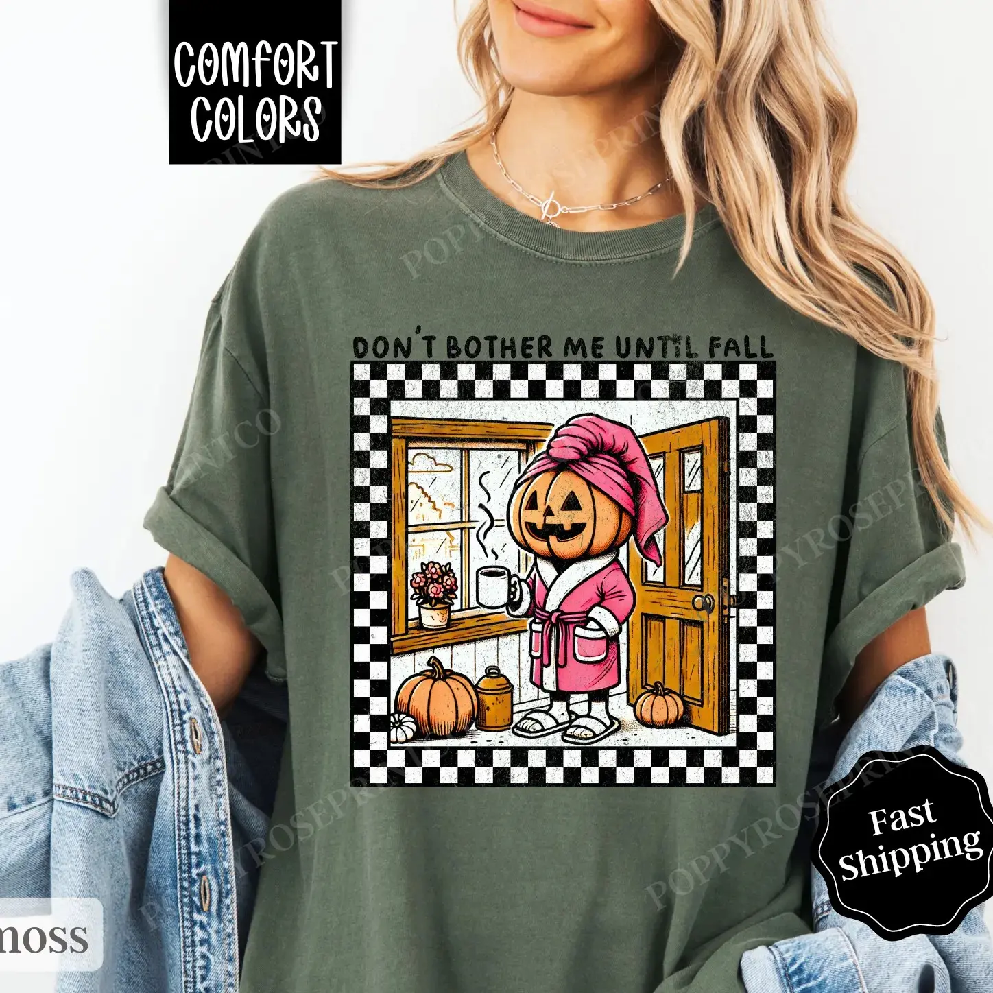 Funny Introvert Fall Shirt for Women, Oversized Autumn Graphic Tee, Pumpkin October Vibes Top - photo 3