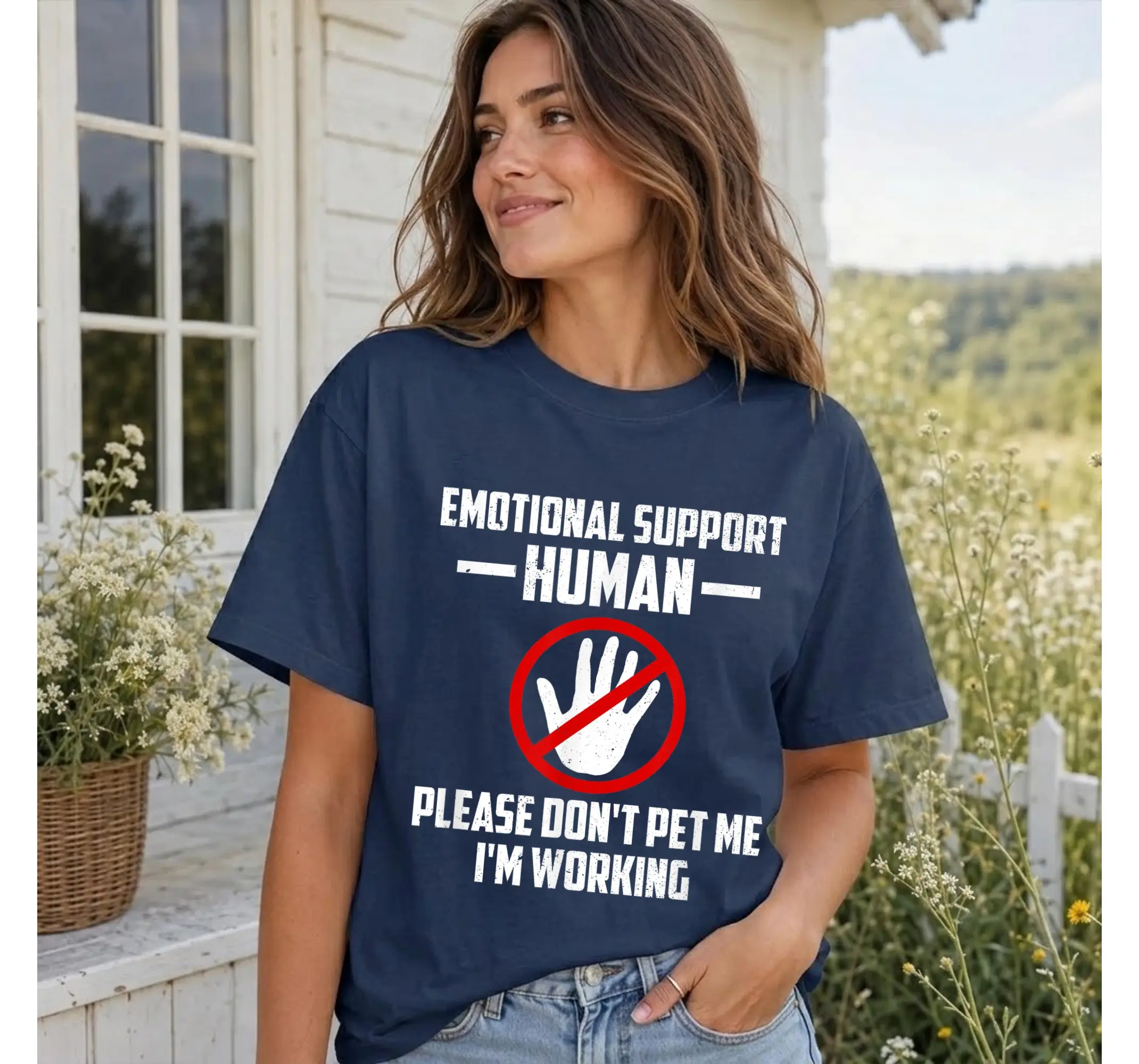 Funny Introvert Shirt, Sarcastic Emotional Support Person Lazy Halloween Costume Tee