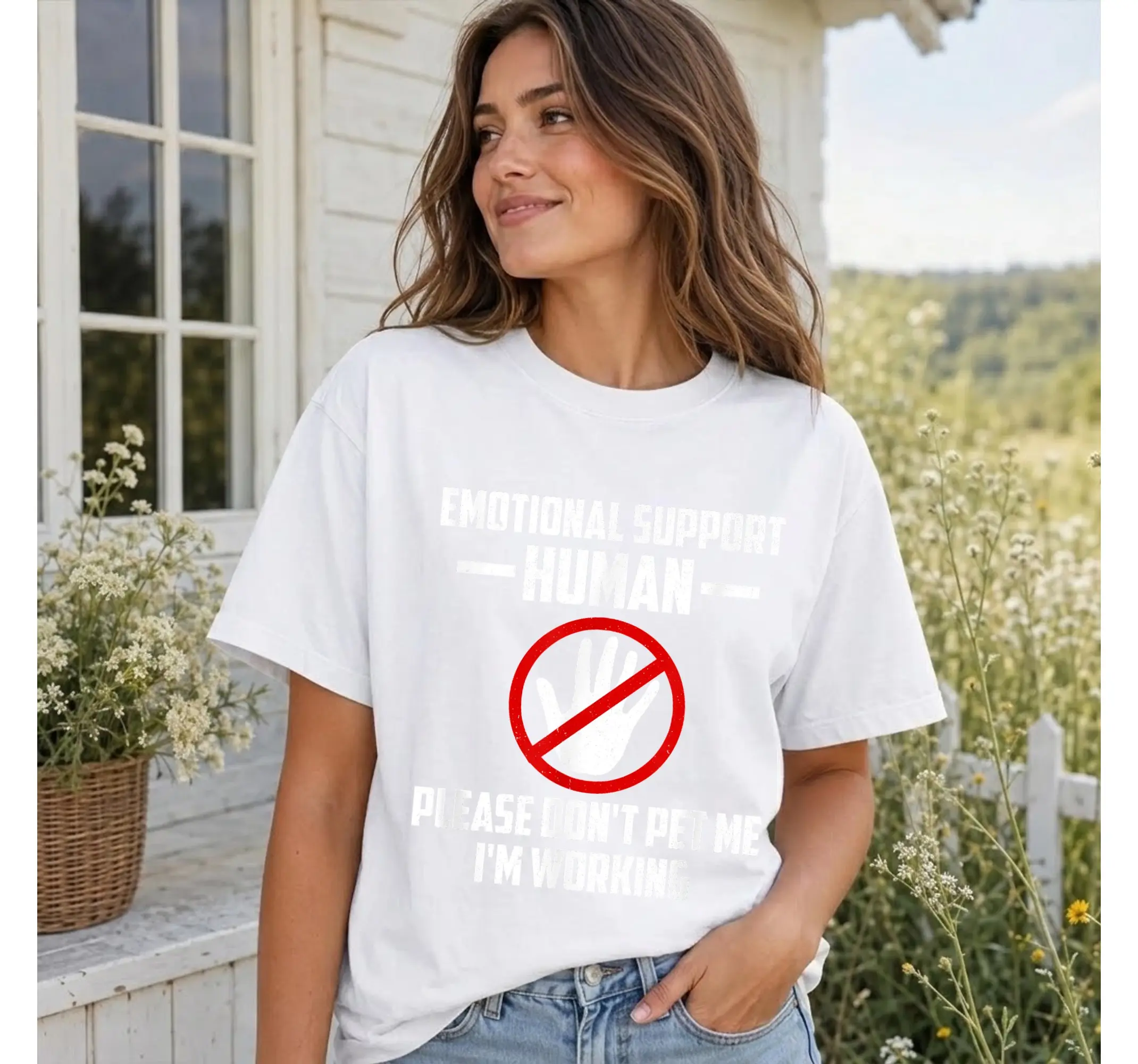 Funny Introvert Shirt, Sarcastic Emotional Support Person Lazy Halloween Costume Tee - photo 2