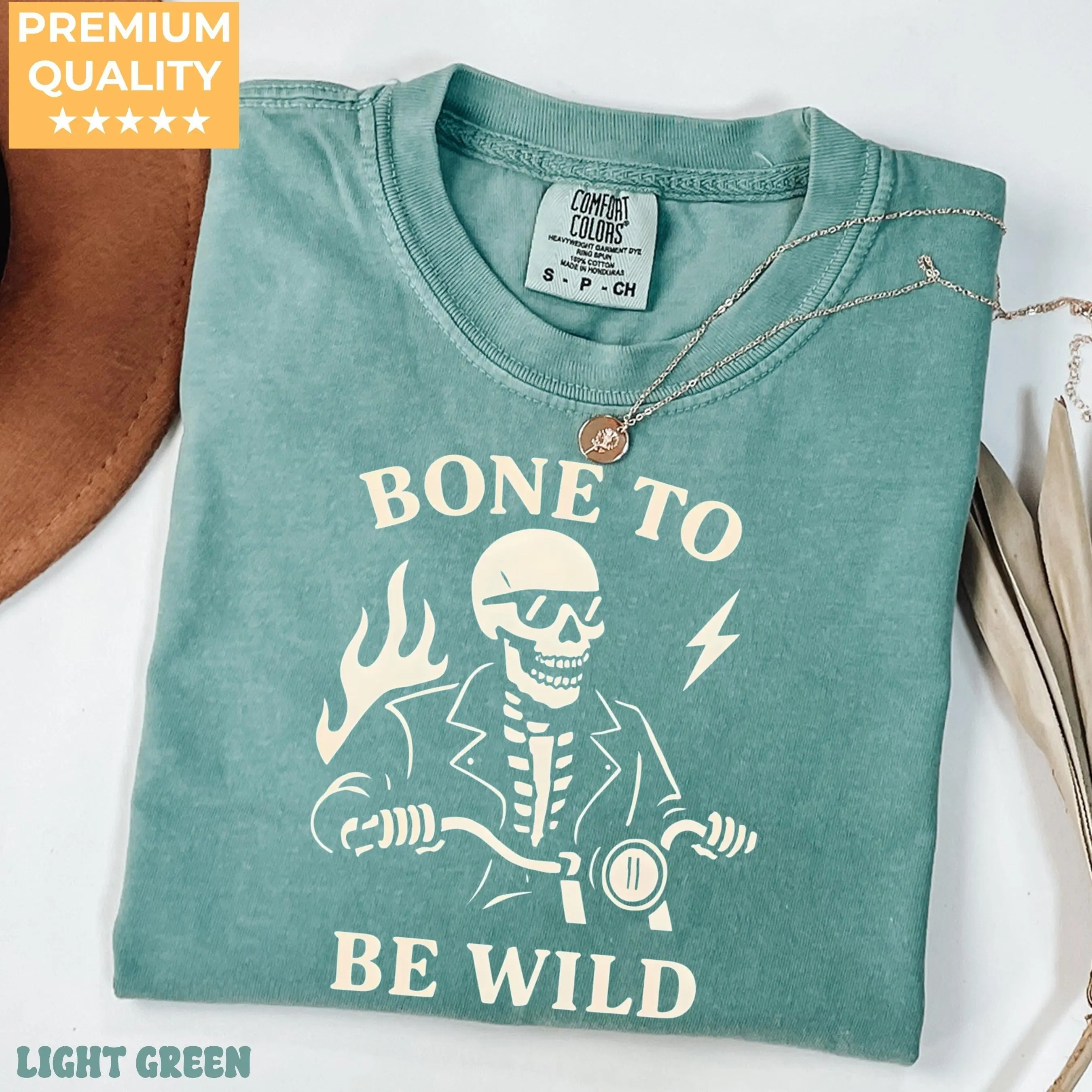 Funny Skeleton Halloween Shirt, Comfort Colors Spooky Season Cute Fall Graphic Party Tee, October Gift - photo 3