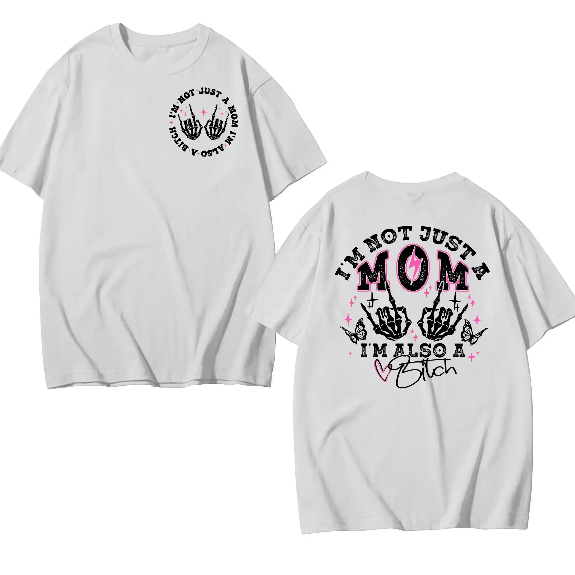 Funny Overstimulated Moms Club Shirt, Skeleton Mama Graphic Tee, Mother's Day Gift for Mom - photo 5
