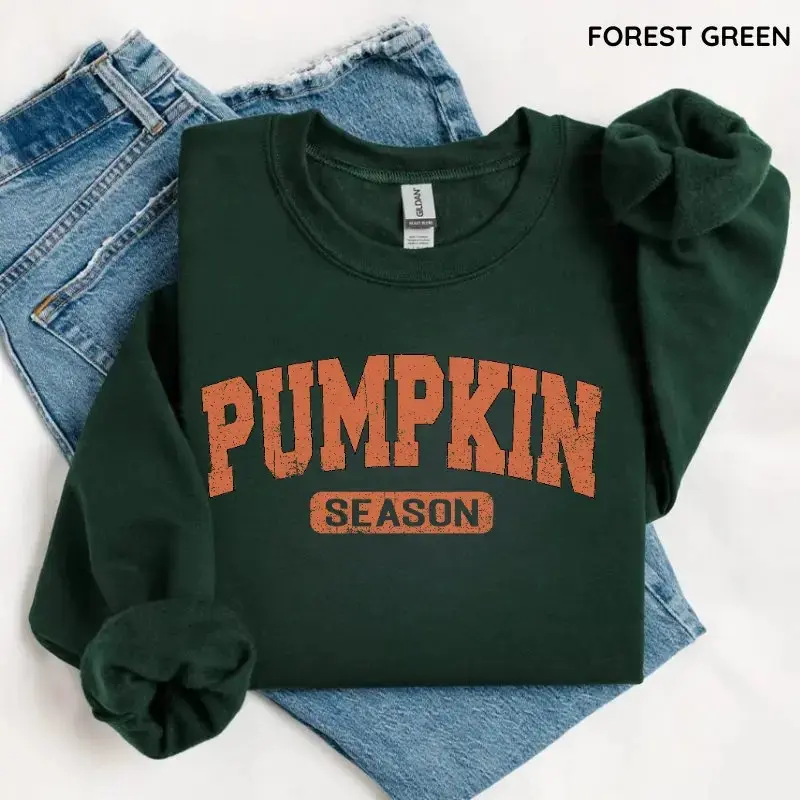 Gildan Sweatshirt Retro Pumpkin Season, Cute Fall Autumn Pullover, Cozy Thanksgiving Gift Shirt - photo 5