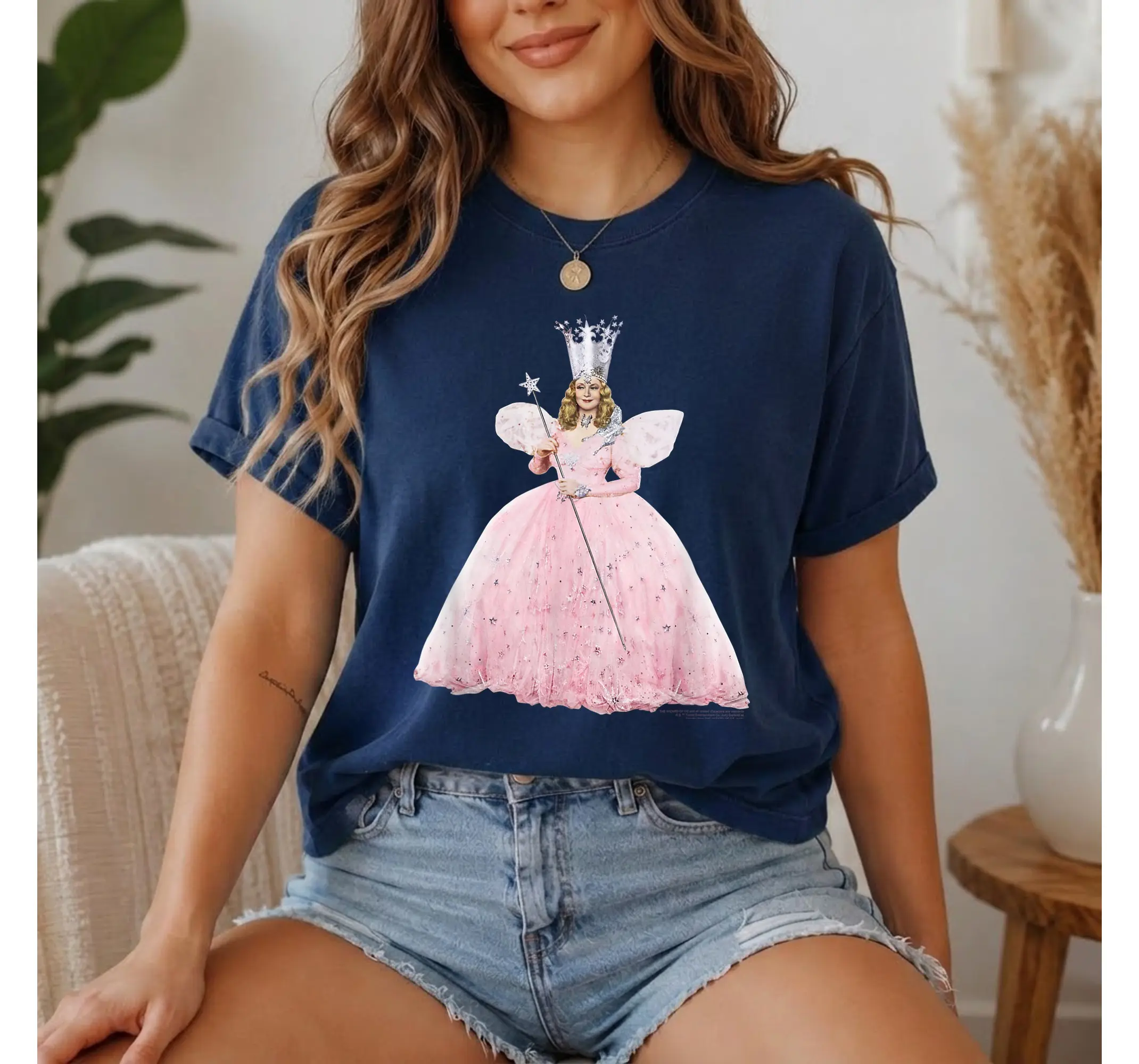 Glinda Good Witch Shirt, Classic Wizard of Oz Retro Movie Fan Graphic Tee - photo 4