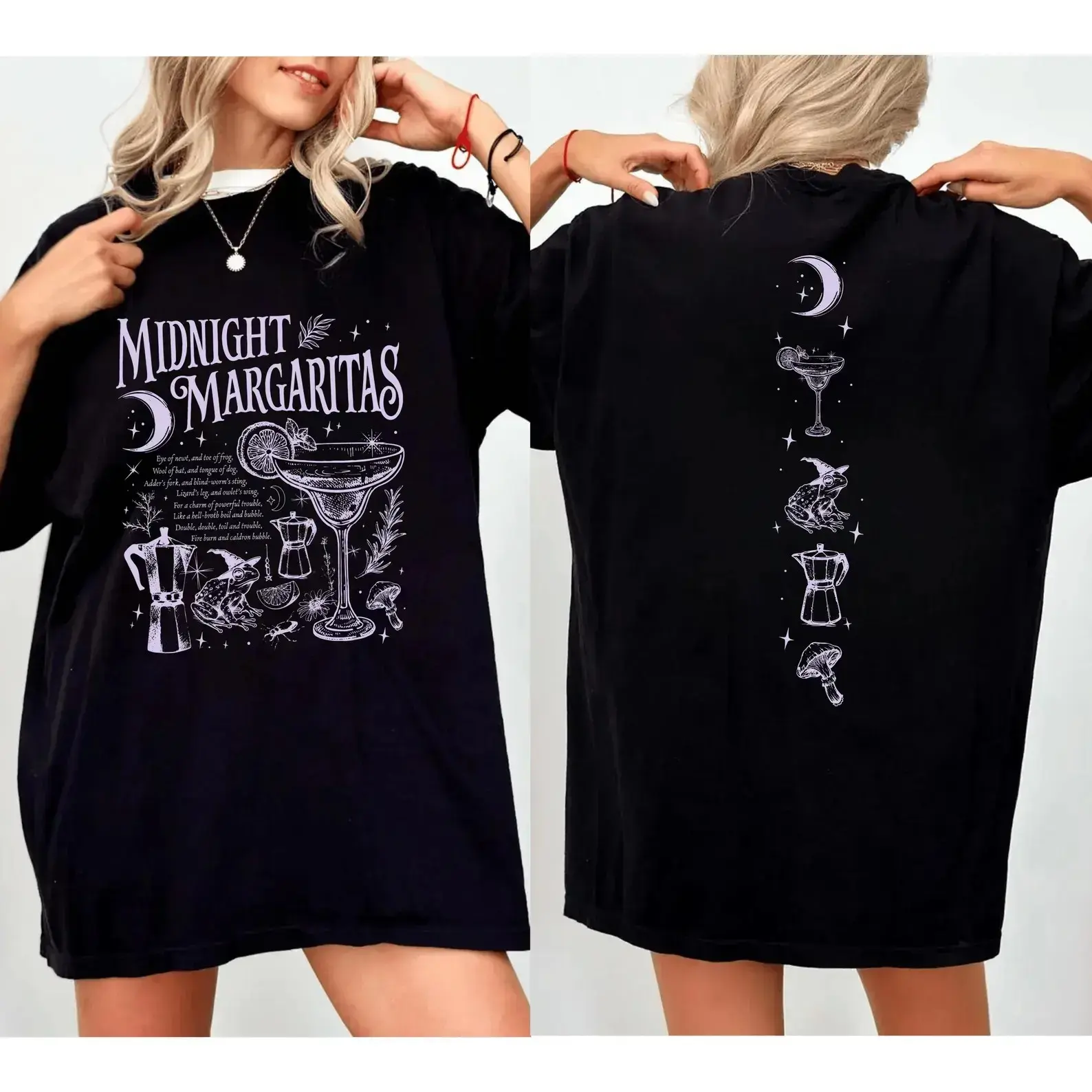 Goose Bumps Halloween T-Shirt, Cute Witch Geese Fist Bump Clipart Graphic Tee for Women