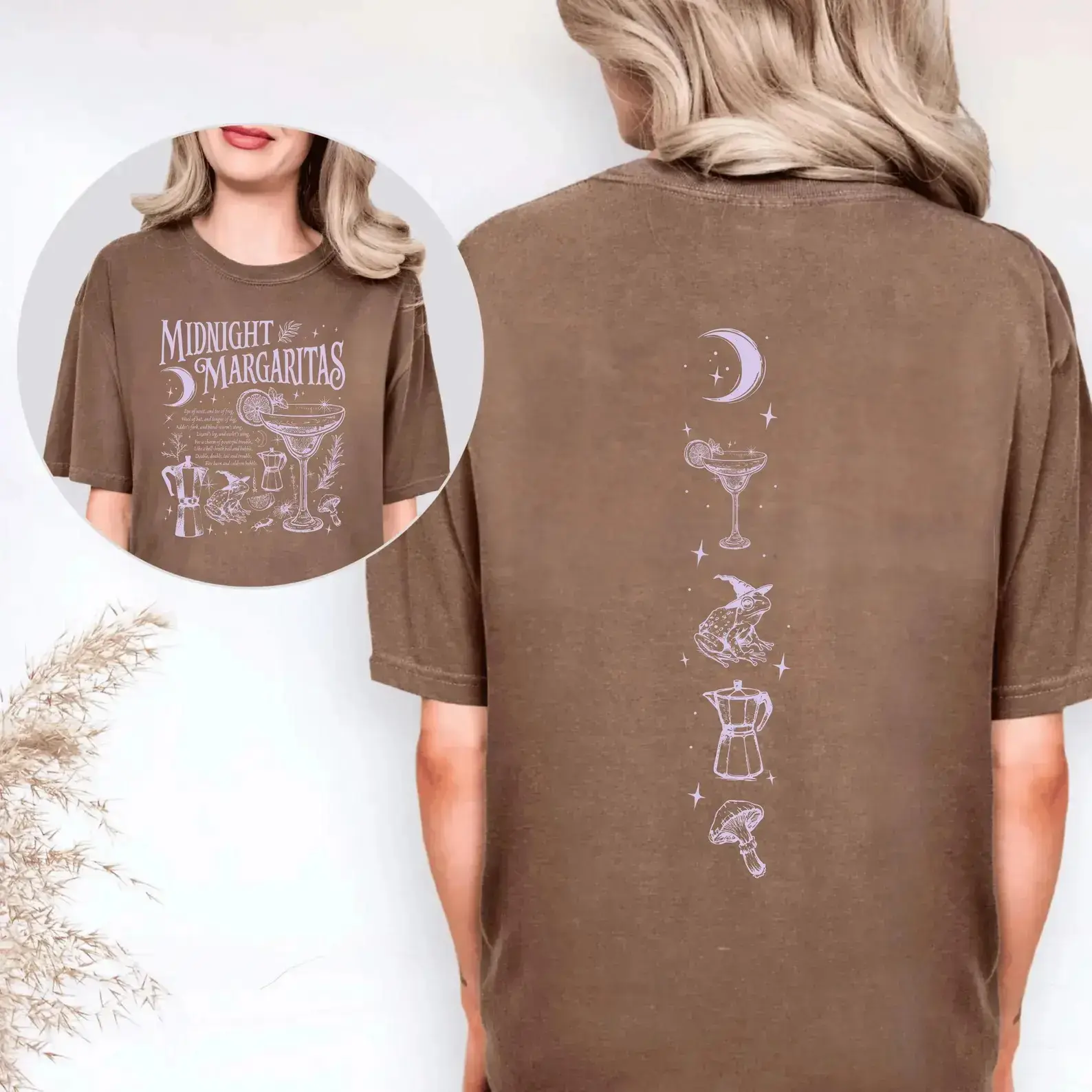 Goose Bumps Halloween T-Shirt, Cute Witch Geese Fist Bump Clipart Graphic Tee for Women - photo 4