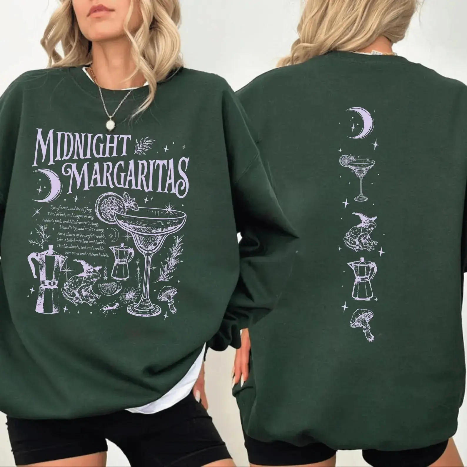 Goose Bumps Halloween T-Shirt, Cute Witch Geese Fist Bump Clipart Graphic Tee for Women - photo 5