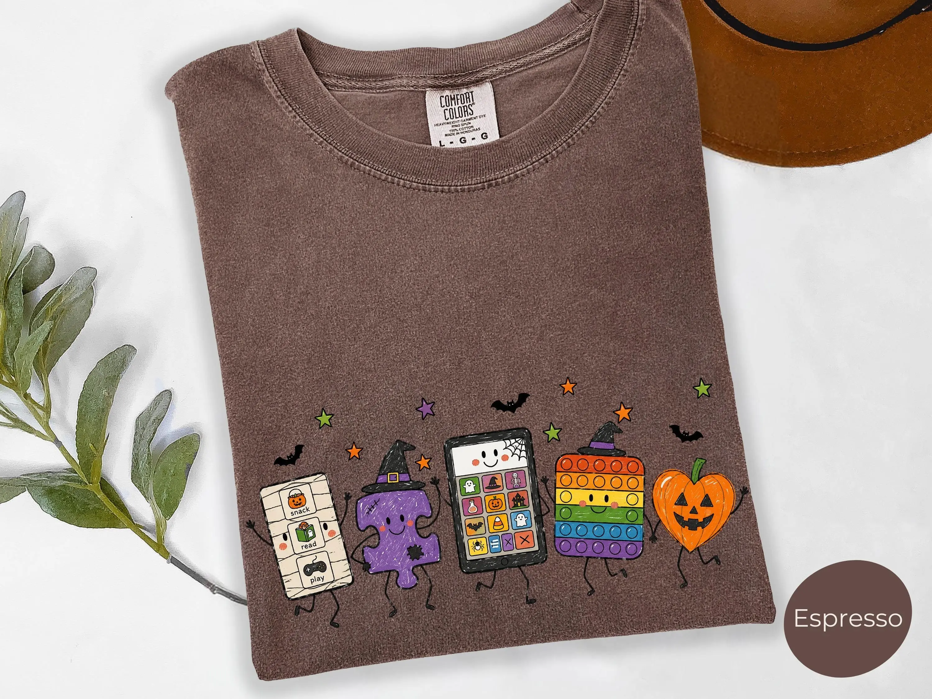 Comfort Colors Halloween Autism Shirt, Neurodiversity Spooky Inclusion Tee, SPED Teacher Support Gift - photo 3