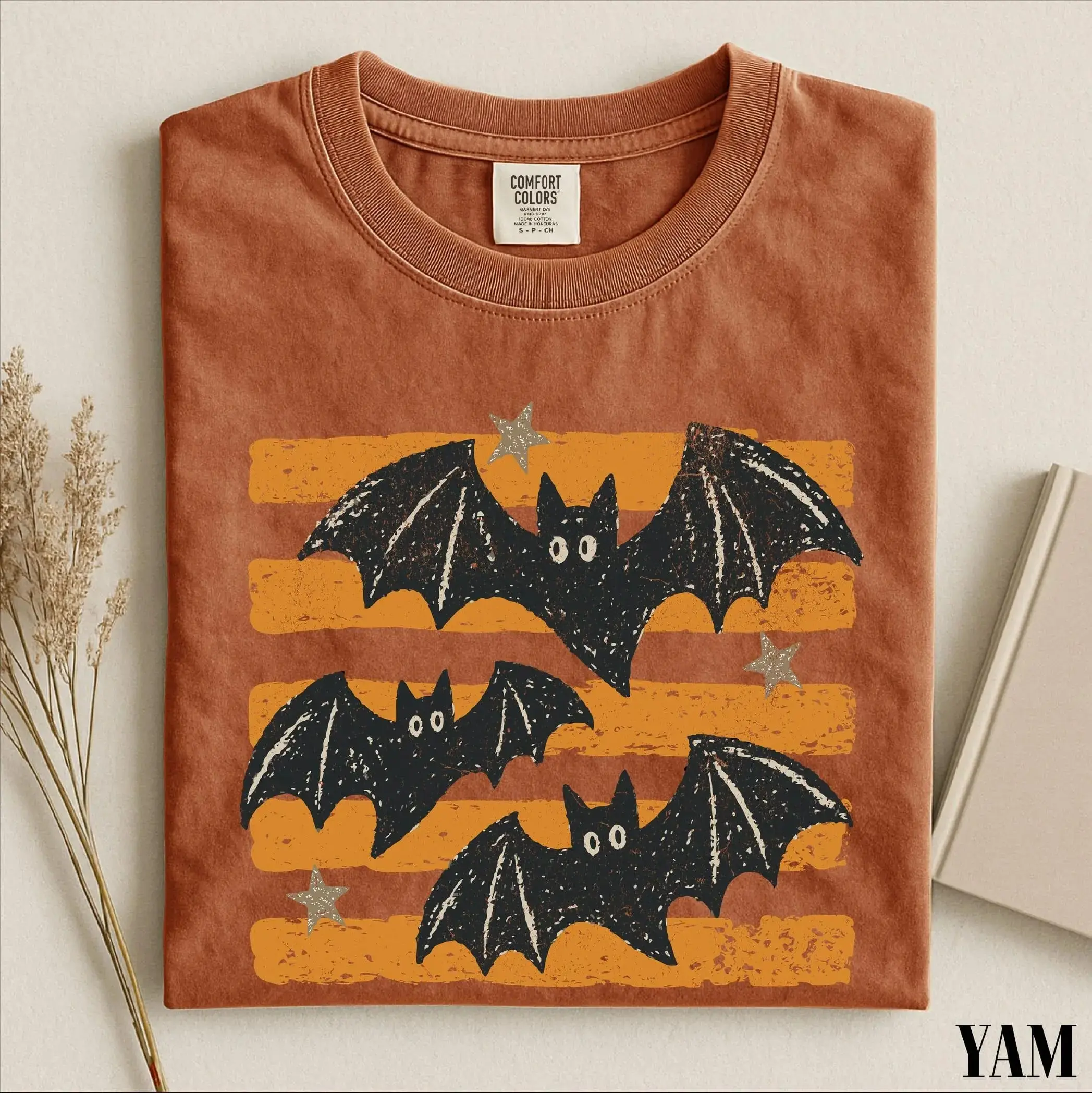 Comfort Colors Halloween Bats Sweatshirt, Womens Spooky Fall Season Trick or Treat Cute Crewneck - photo 2