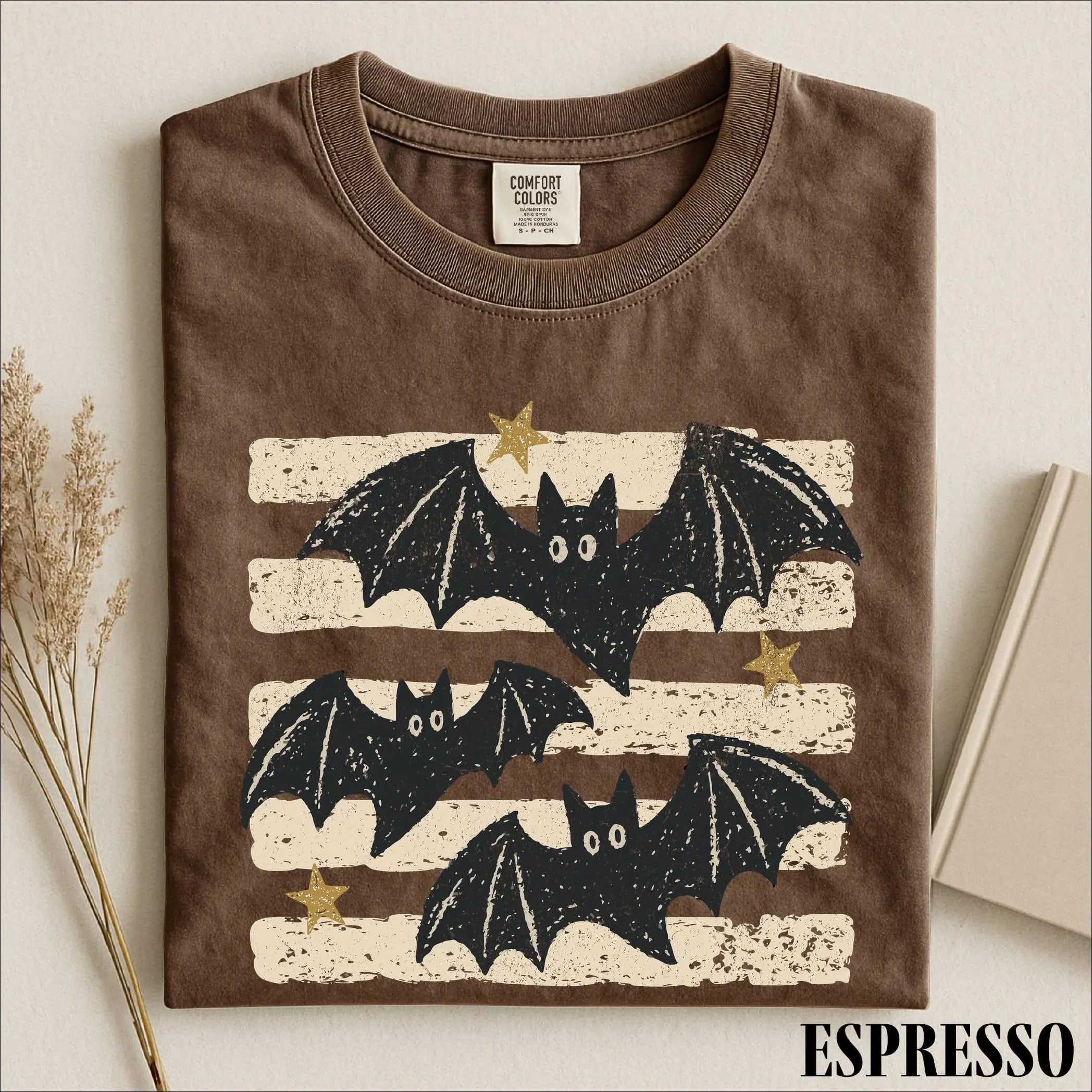 Comfort Colors Halloween Bats Sweatshirt, Spooky Trick or Treat Fall Season Graphic Sweater Crewneck - photo 3