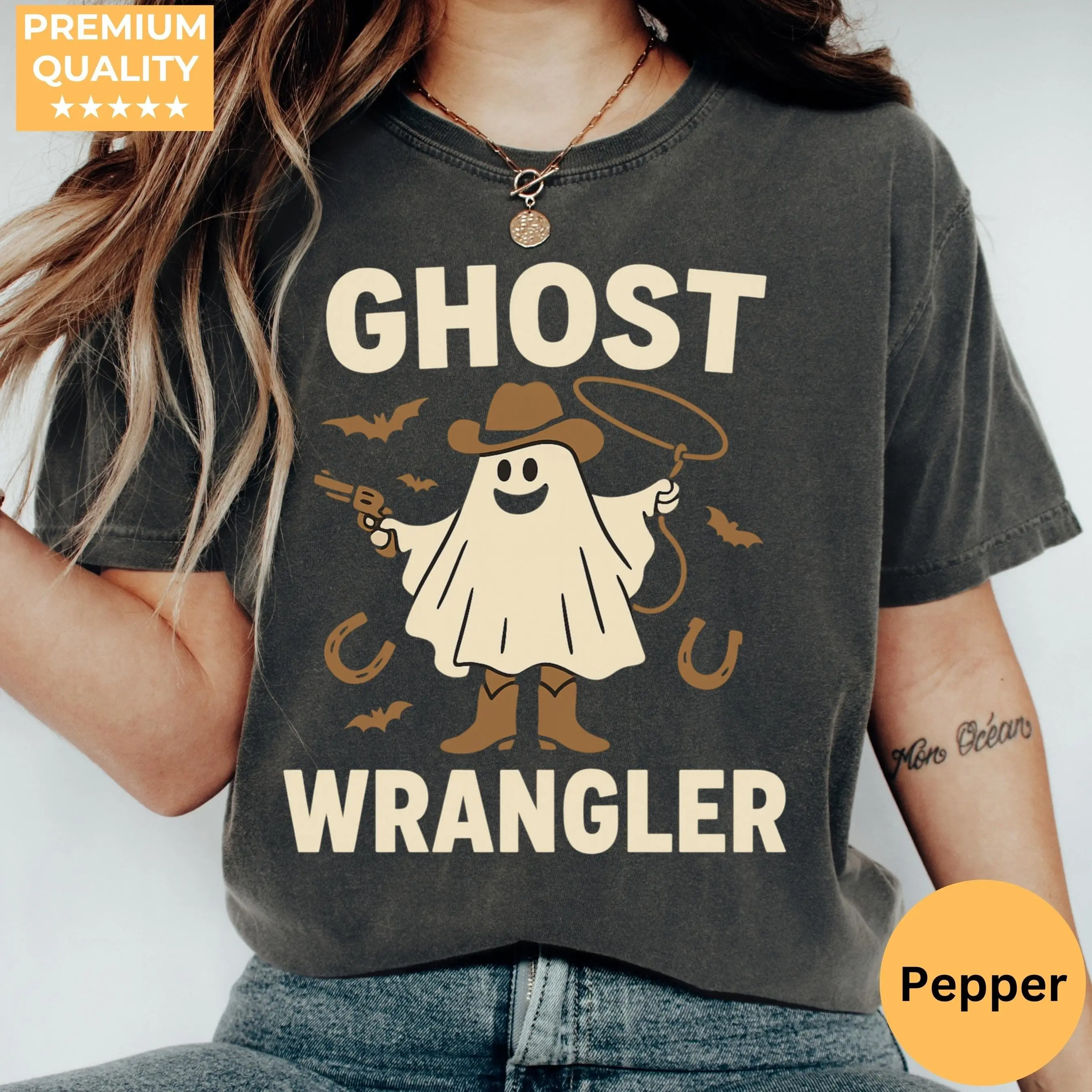 Comfort Colors Halloween Couples Shirts, Matching Spooky Season Tees, Cute Funny Fall Outfits, Trendy October Gift - photo 3
