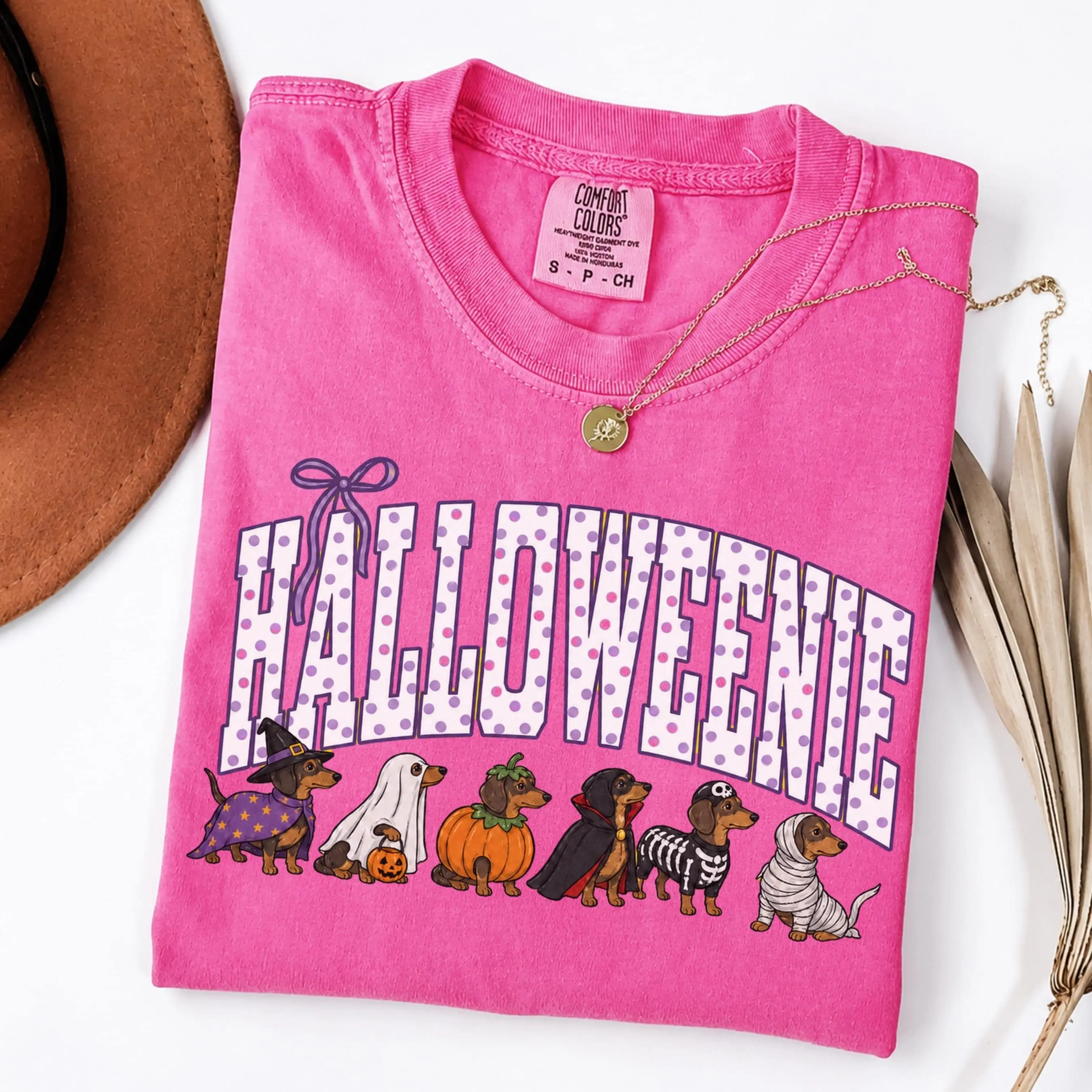 Comfort Colors Halloween Dachshund Sweatshirt, Funny Halloweenie Wiener Dog Mom Doxie Spooky Gift - photo 4