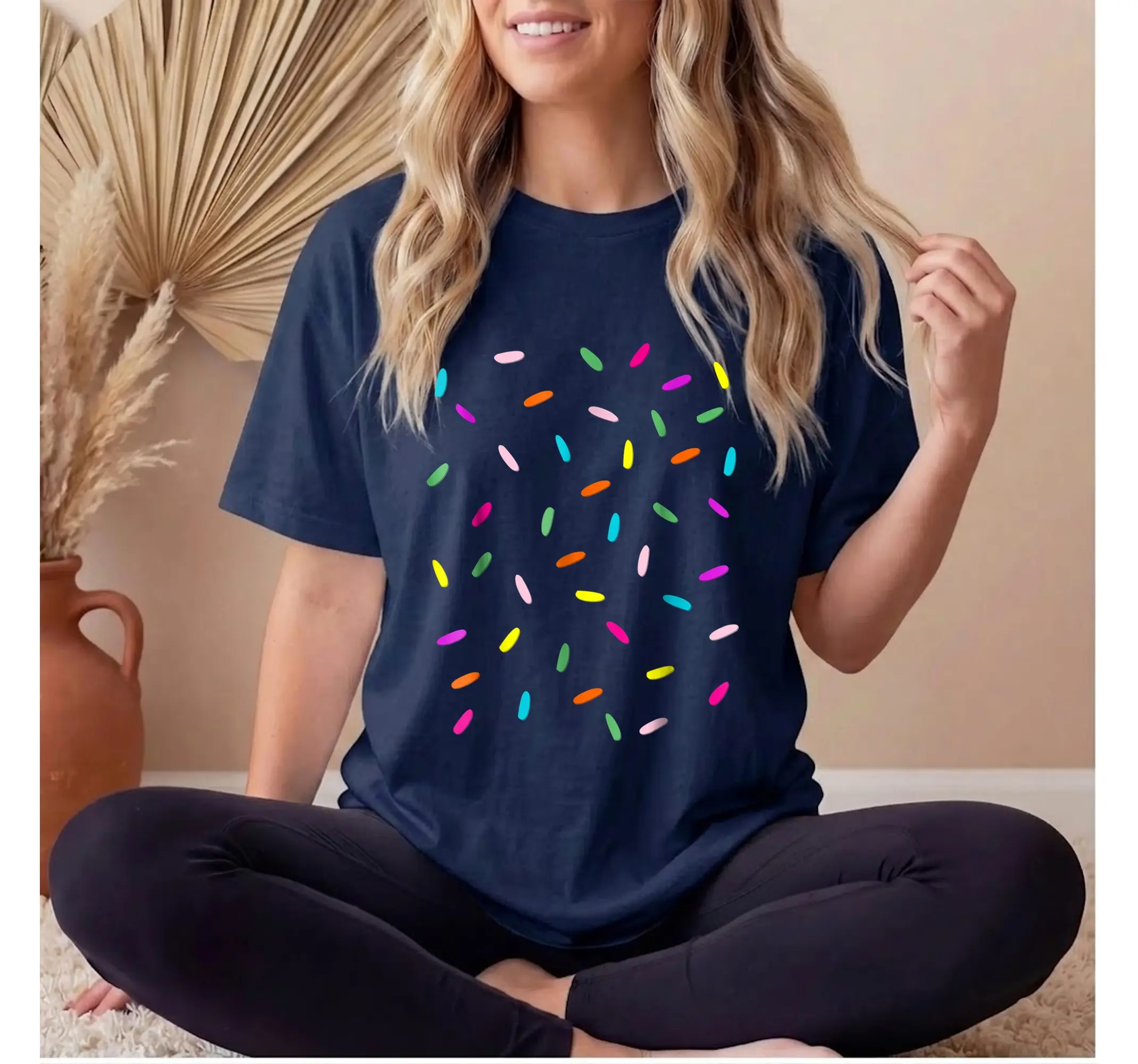 Halloween Ice Cream Costume Shirt, Funny Rainbow Sprinkles Food Graphic Tee - photo 1