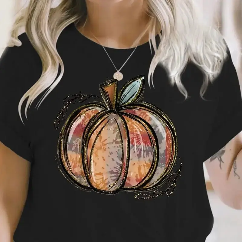 Halloween Pumpkin Sweatshirt, Cute Costume Graphic Crewneck Pullover Gift for Friends - photo 2