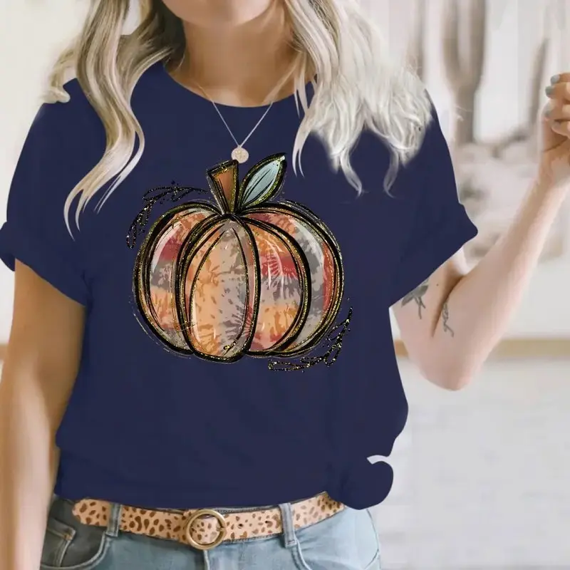 Halloween Pumpkin Sweatshirt, Cute Costume Graphic Crewneck Pullover Gift for Friends - photo 4
