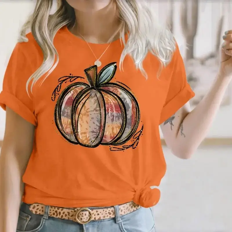 Halloween Pumpkin Sweatshirt, Cute Costume Graphic Crewneck Pullover Gift for Friends - photo 5