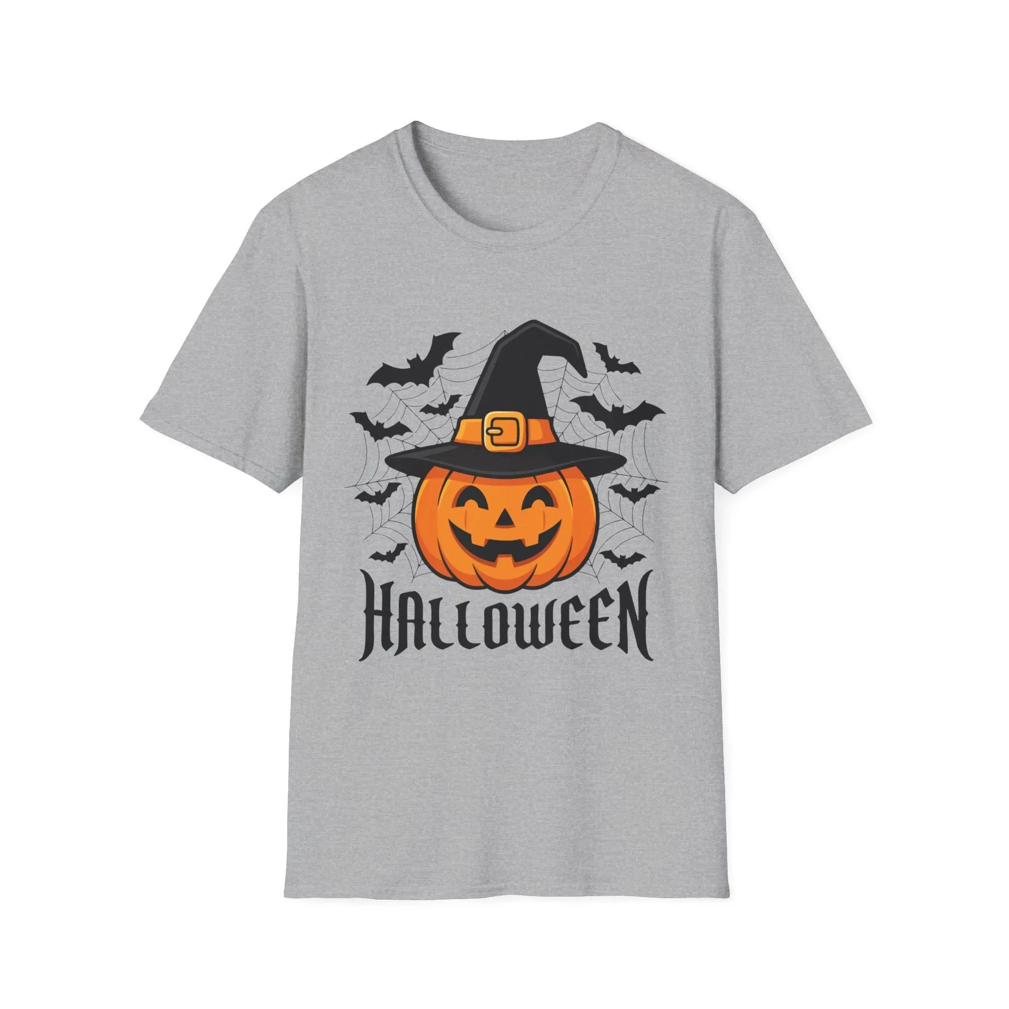 Halloween T-Shirt, Funny Spooky Ghost Pumpkin Witch Graphic Tee, Cute Fall Unisex Gift Top - photo 2